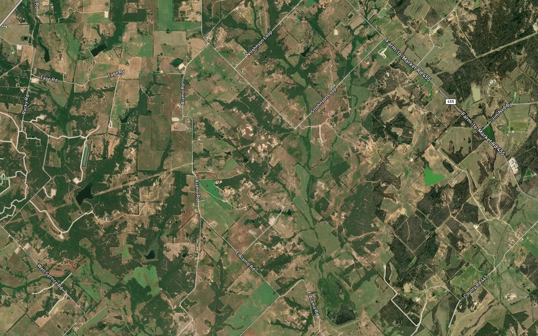 Satellite map of the Sediment Control Structure 2-9 Reservoir