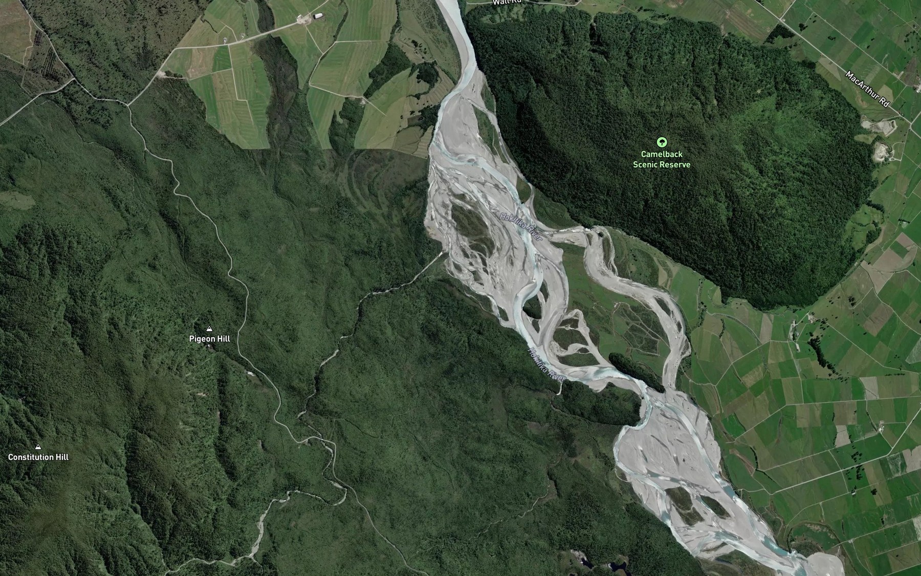 Satellite map of the Sailors Creek