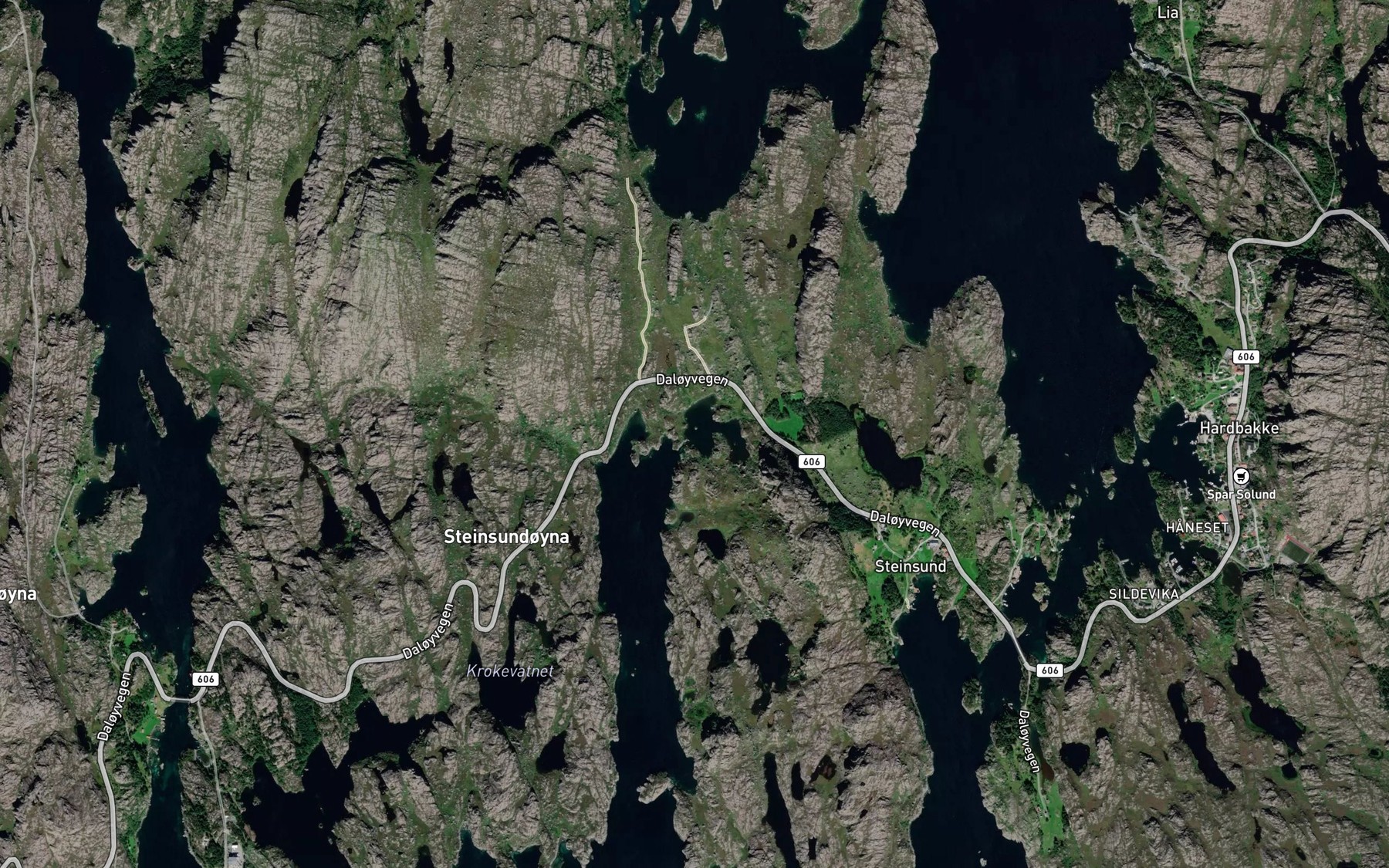 Satellite map of the Floytet