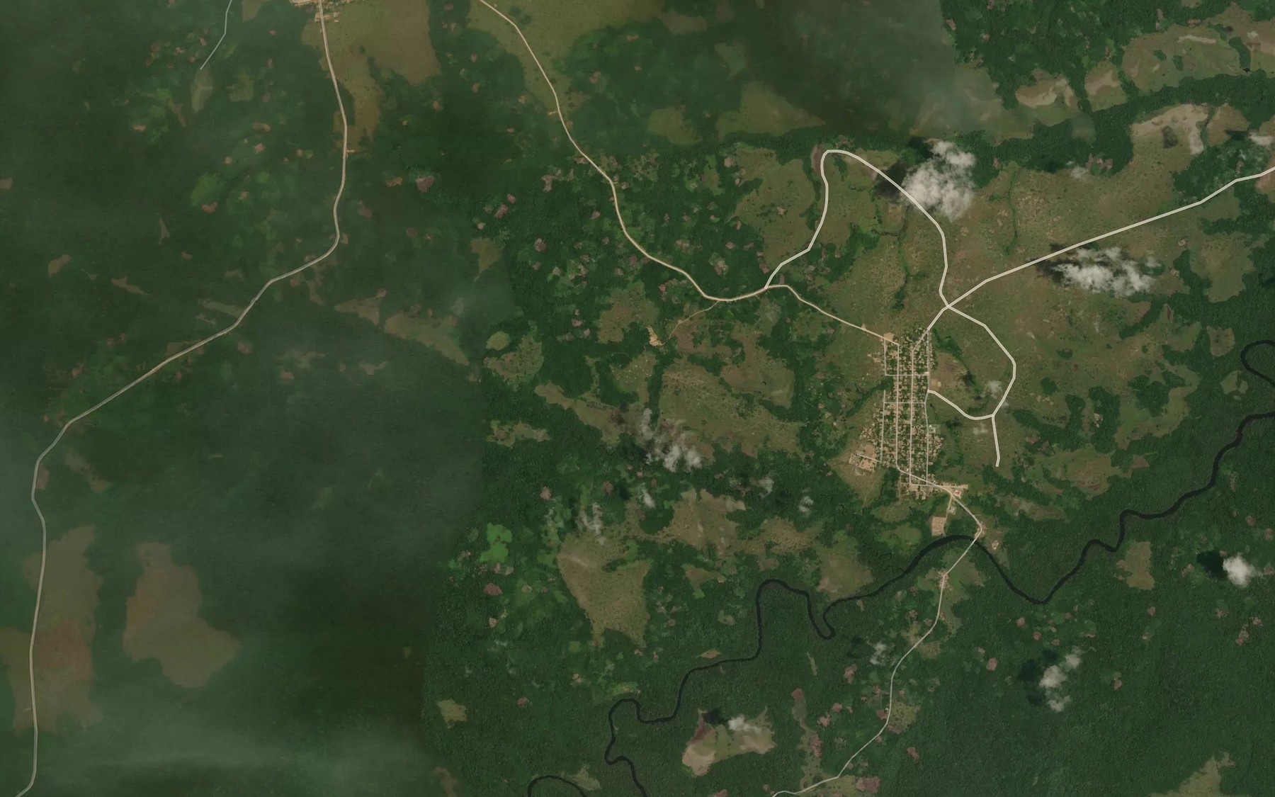 Satellite map of the Assoko