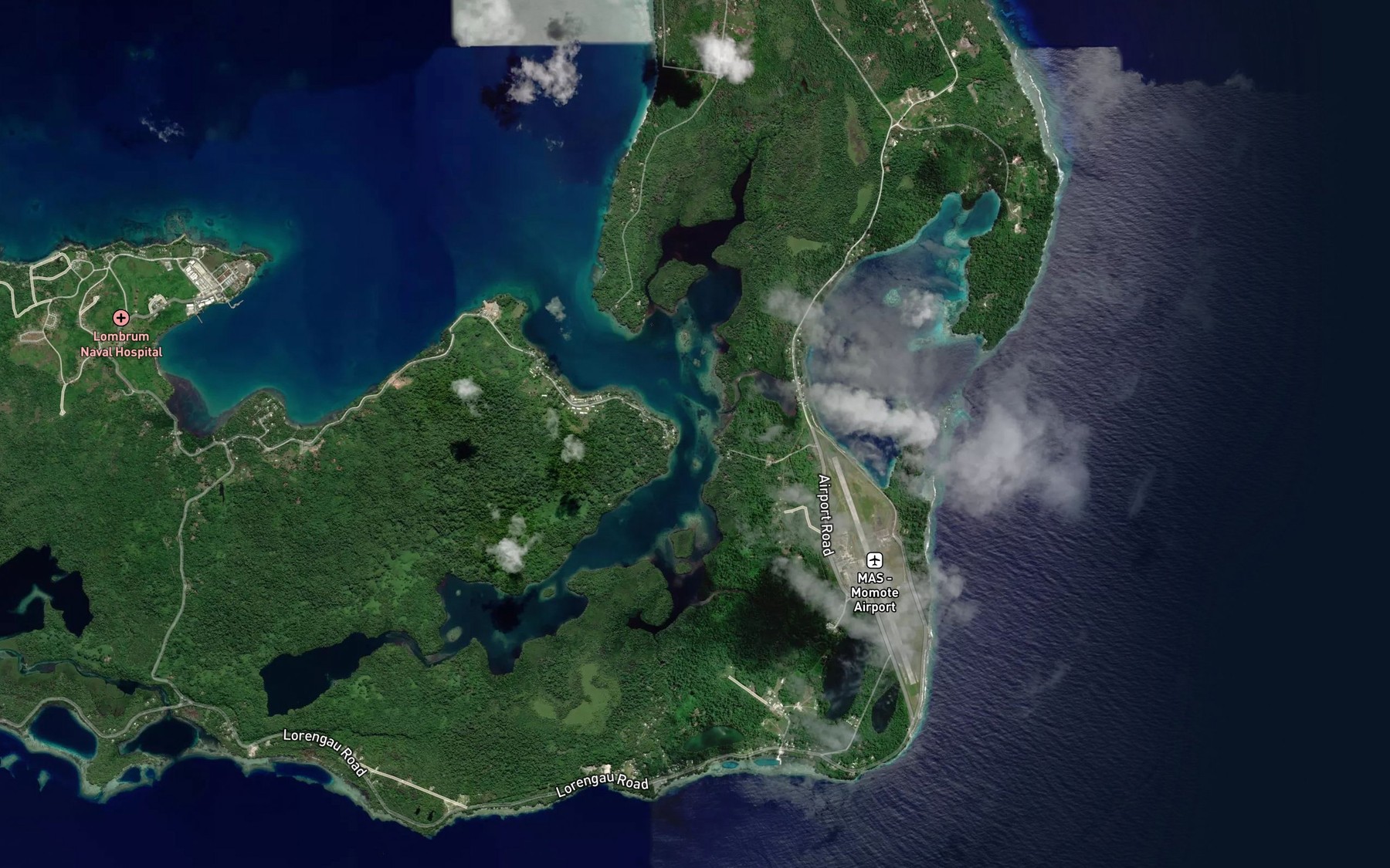 Satellite map of the Lemondrol Creek