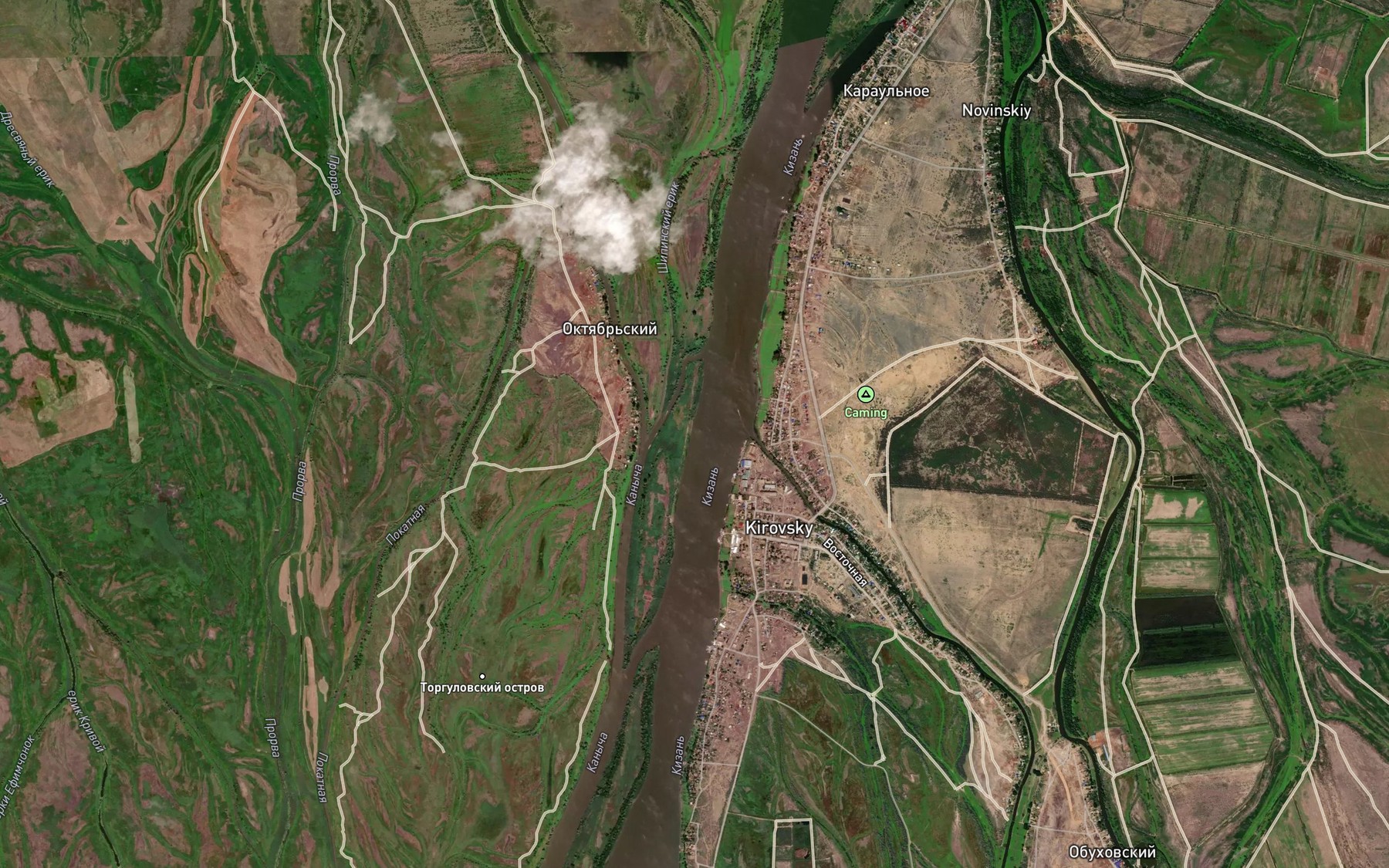 Satellite map of the Kanycha