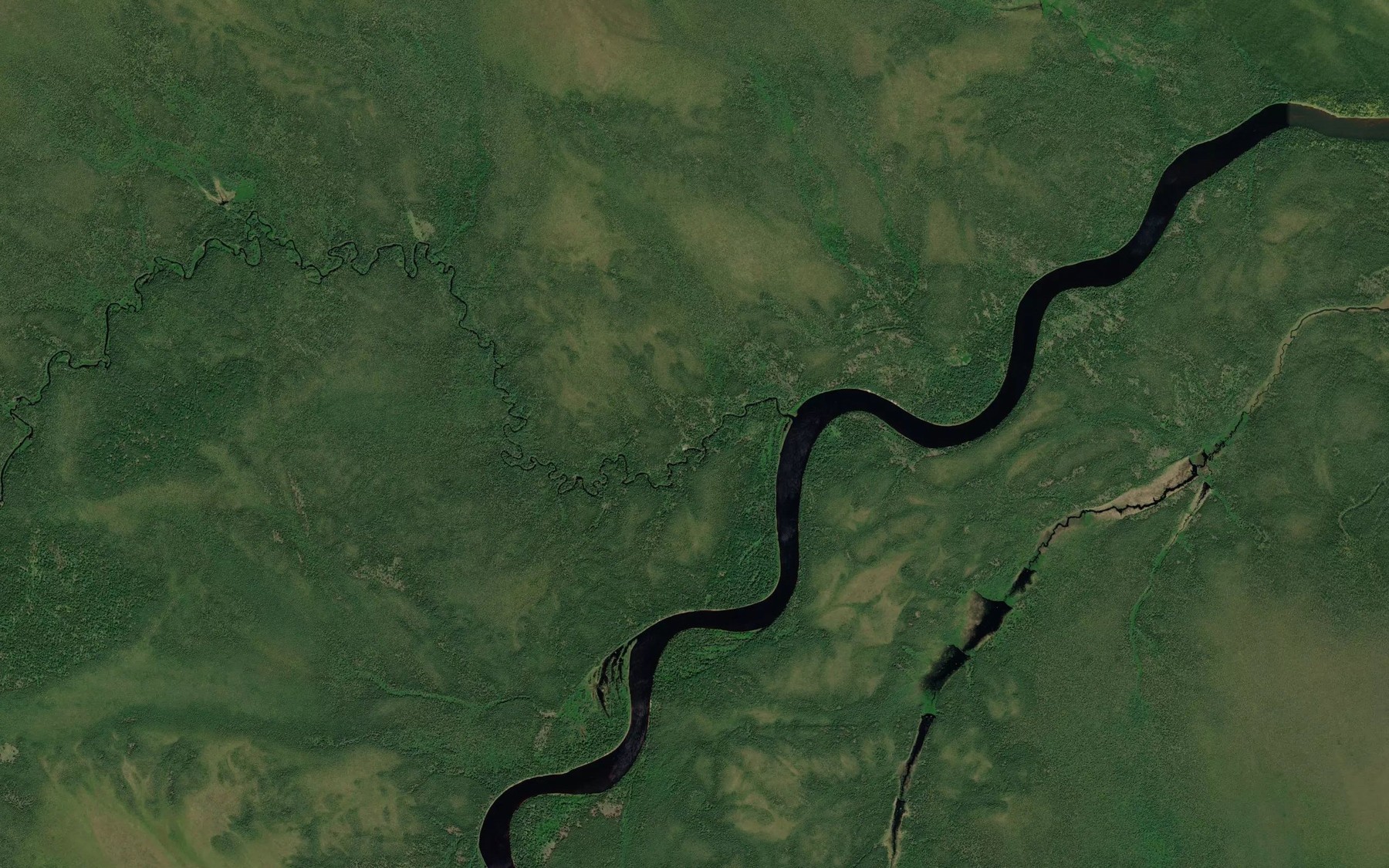 Satellite map of the Askawamattawa Creek