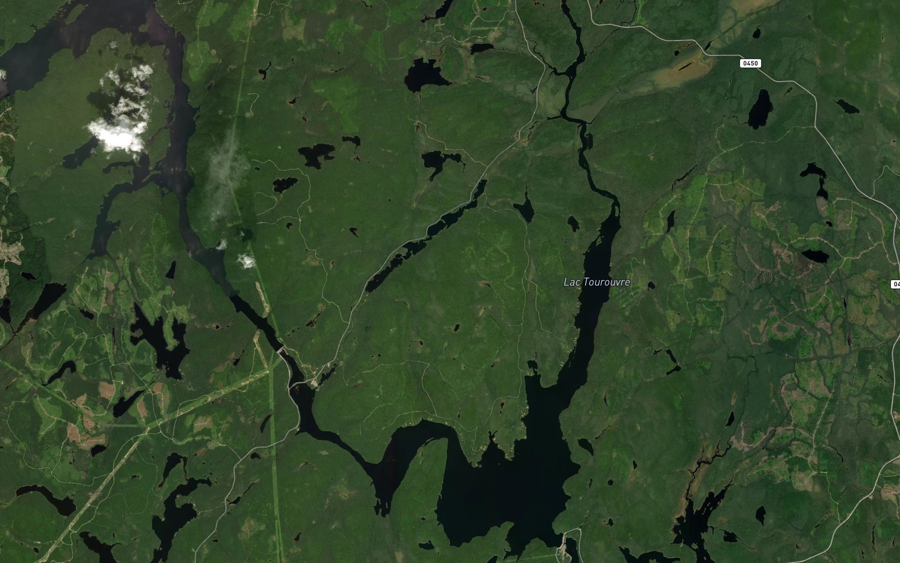 Satellite map of the Lac Tourouvre