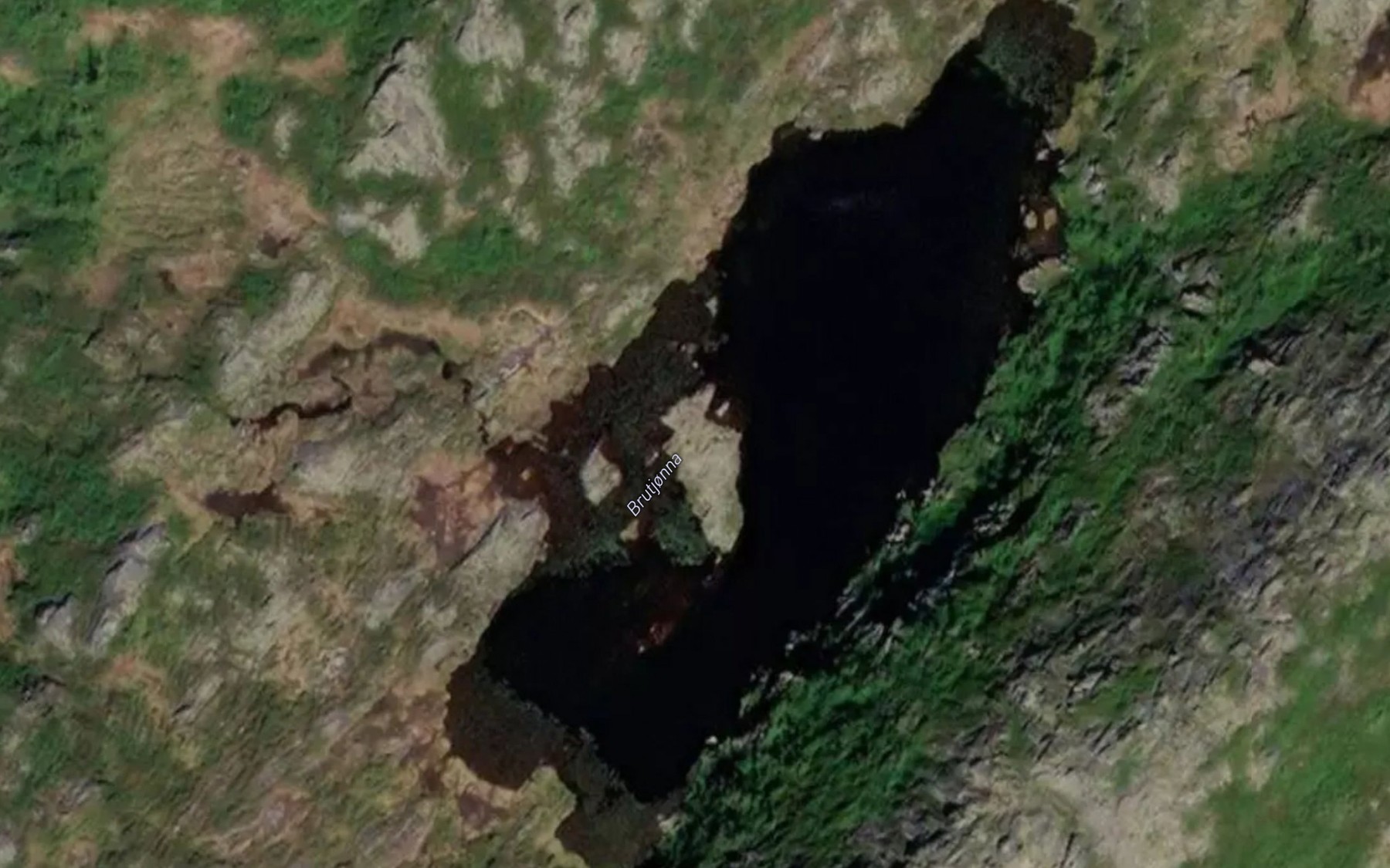 Satellite map of the Brutjorna