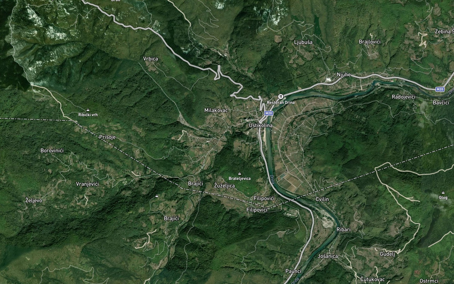 Satellite map of the Vrbicki Potok