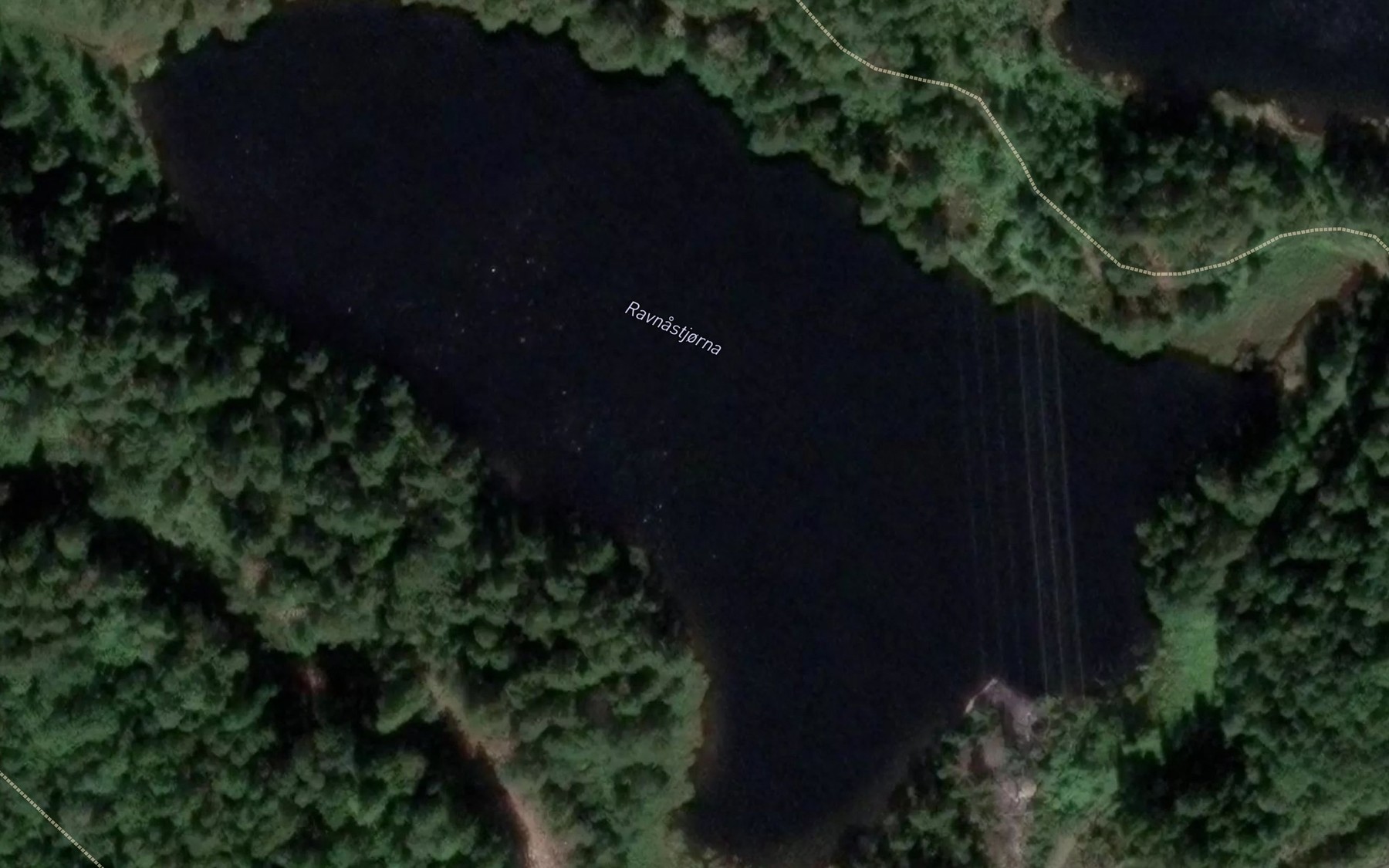 Satellite map of the Ravnastjorna