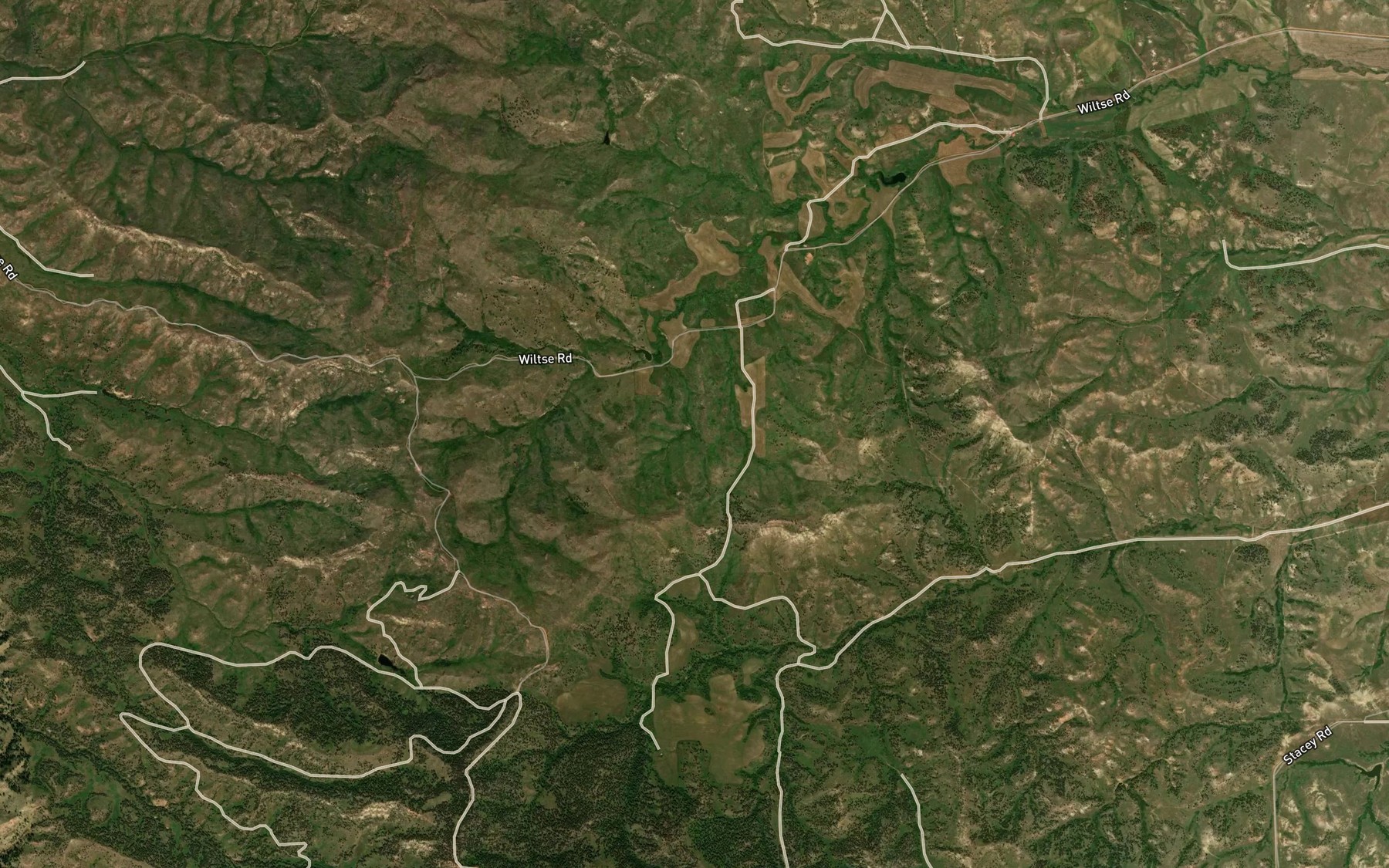 Satellite map of the South Stacey Spring