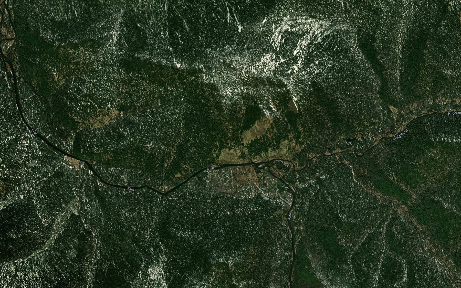 Satellite map of the Bobrovka