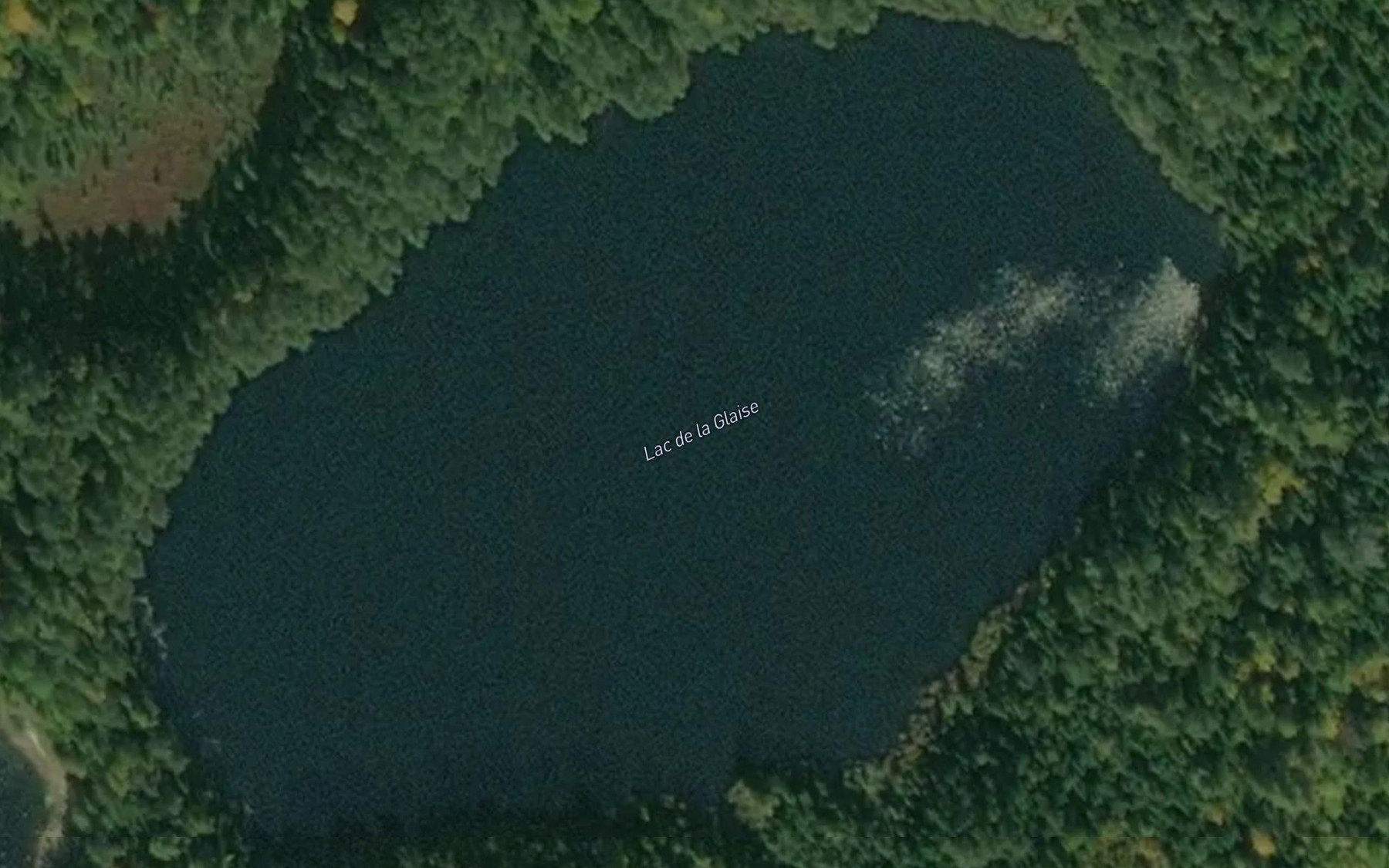 Satellite map of the Lac de la Glaise