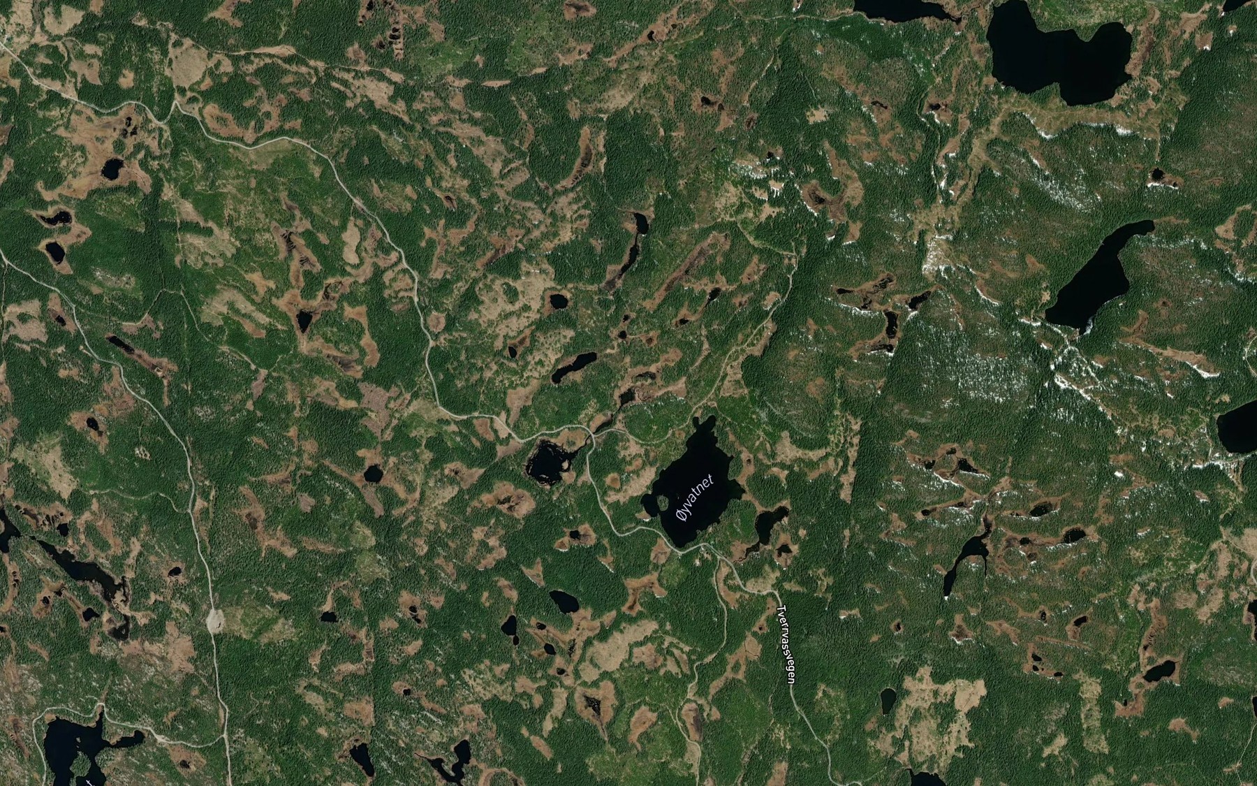 Satellite map of the Oystre Morten