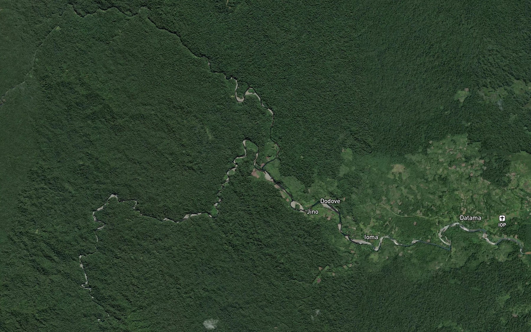 Satellite map of the Ol Creek