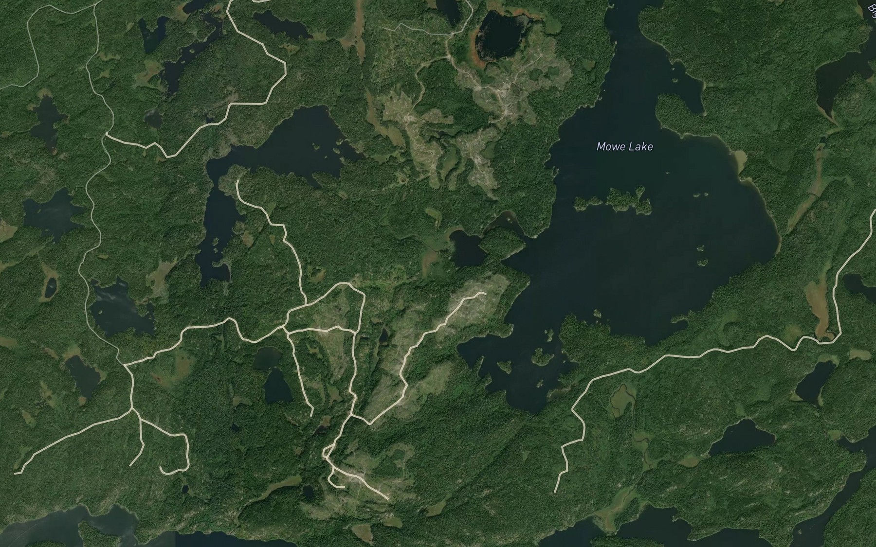 Satellite map of the Cunniah Creek