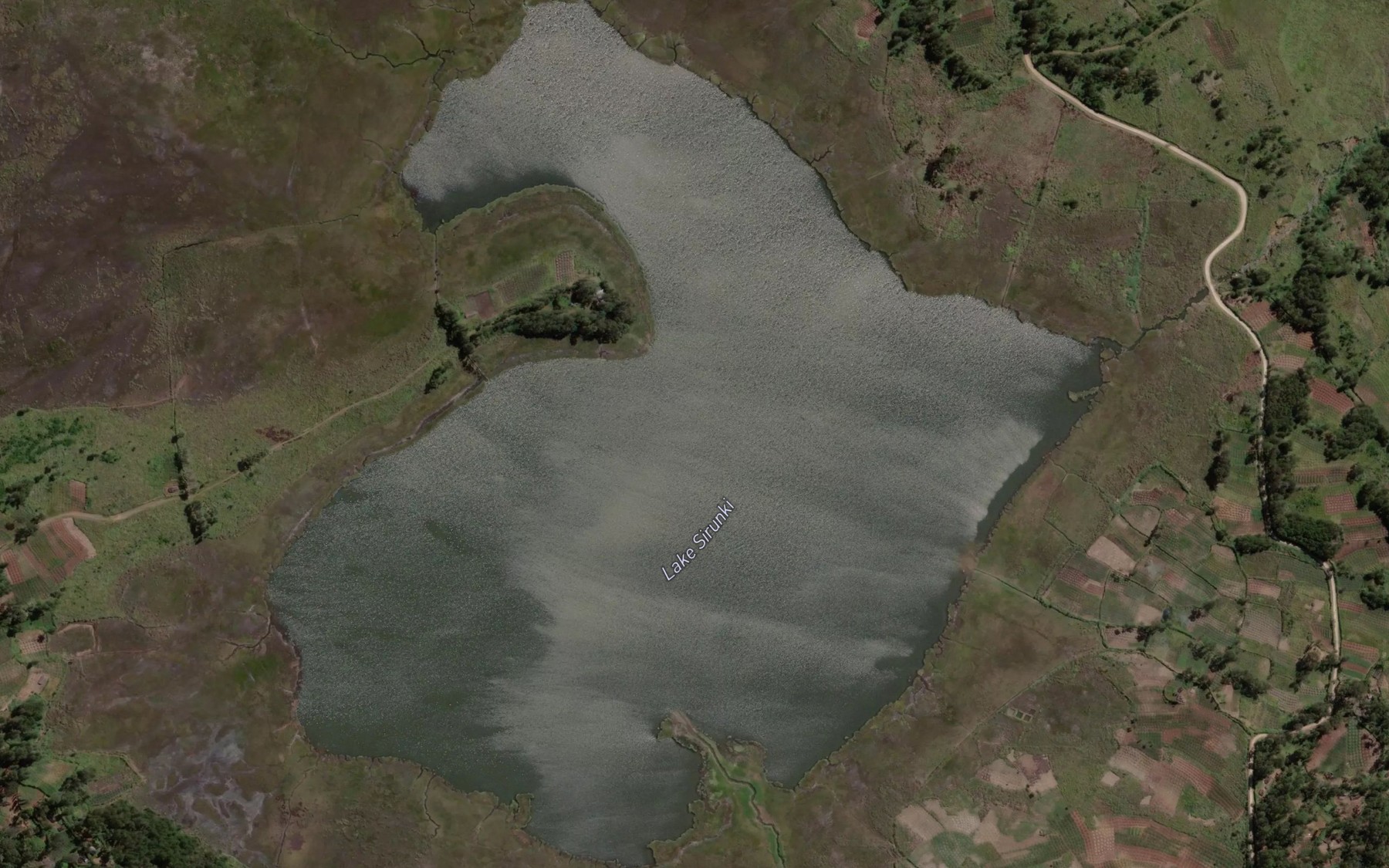 Satellite map of the Lake Iviva