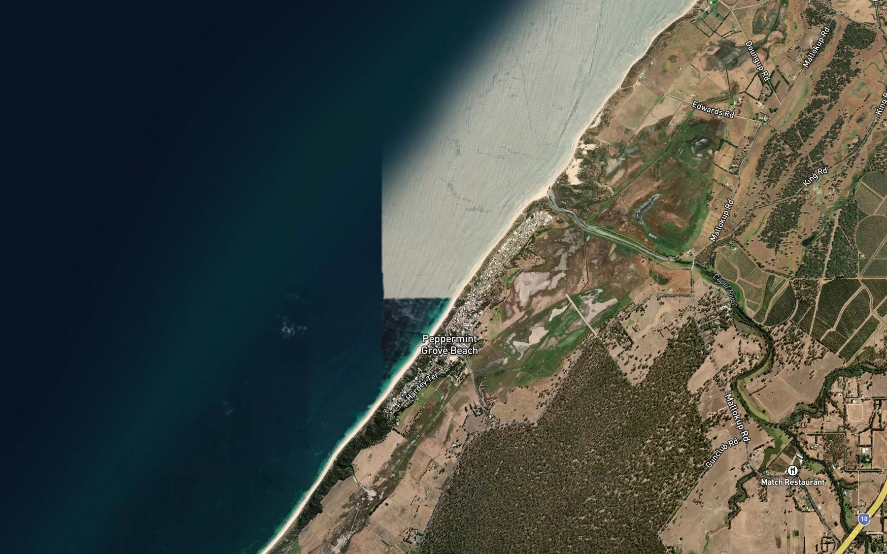 Satellite map of the Spot 7