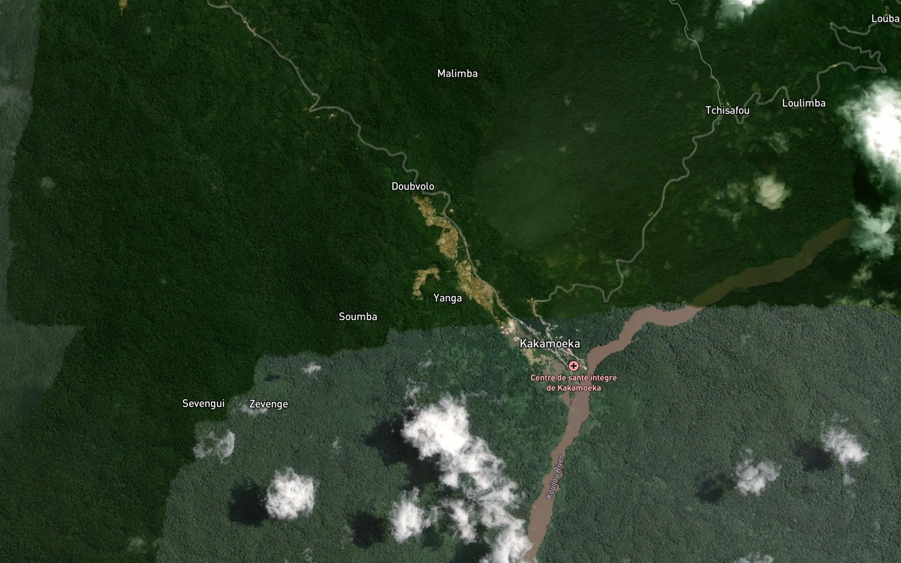 Satellite map of the Mboulou