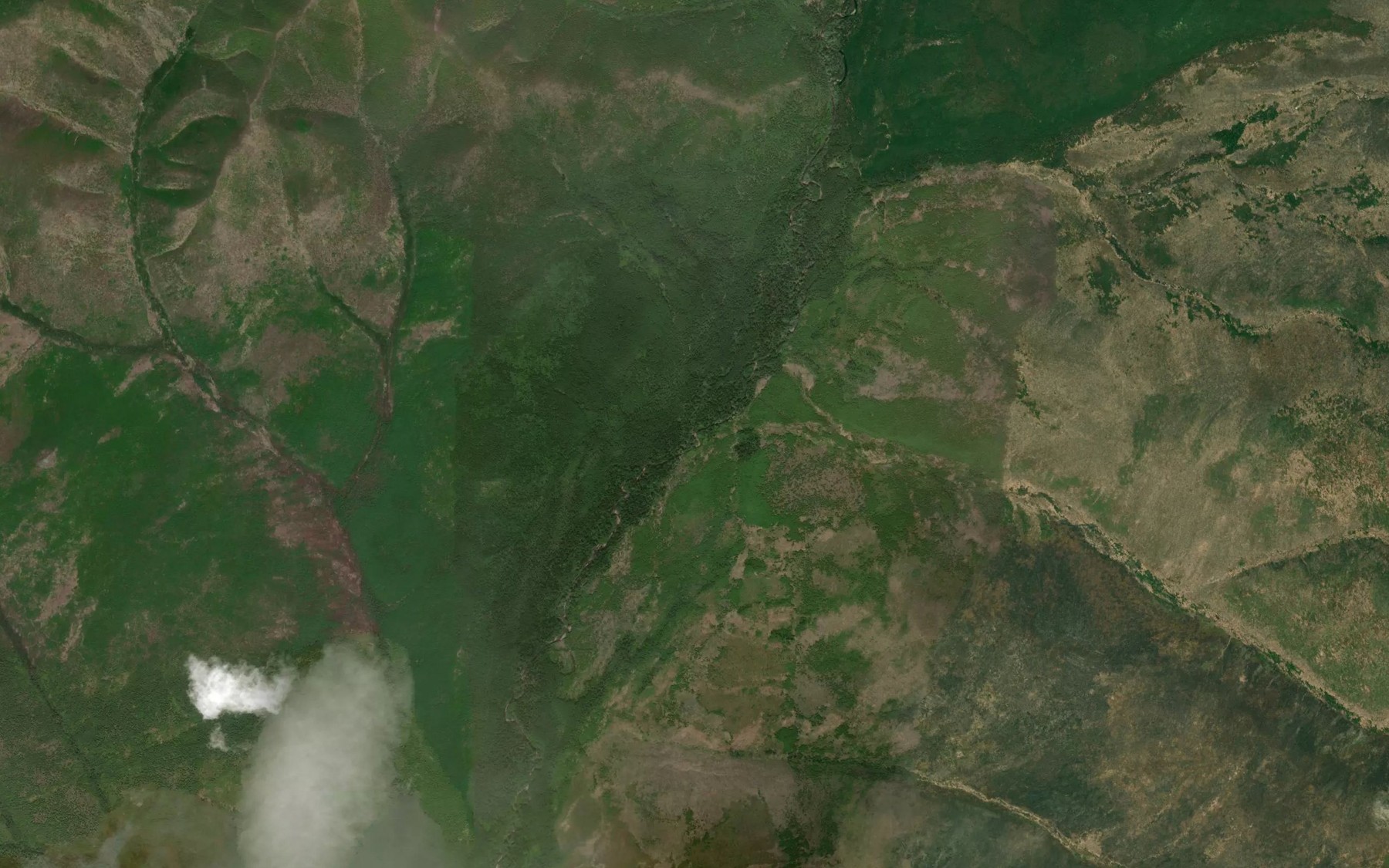 Satellite map of the Krutoy