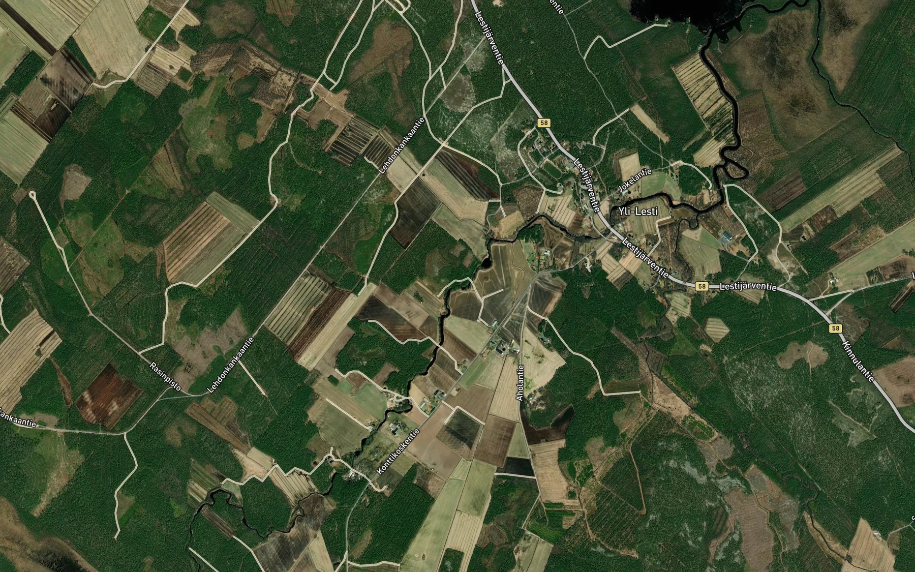 Satellite map of the Isokoski