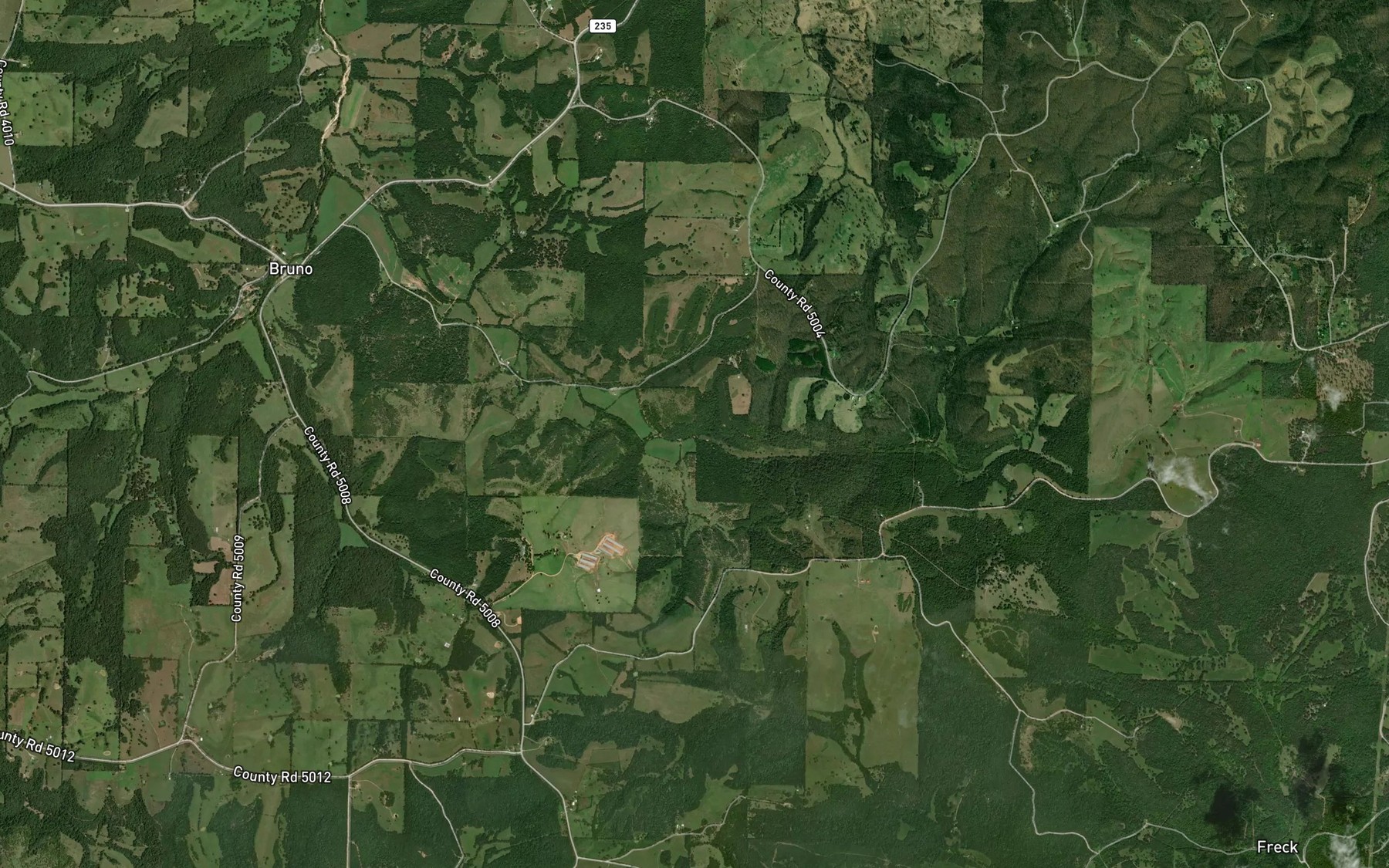 Satellite map of the Glenn Spring