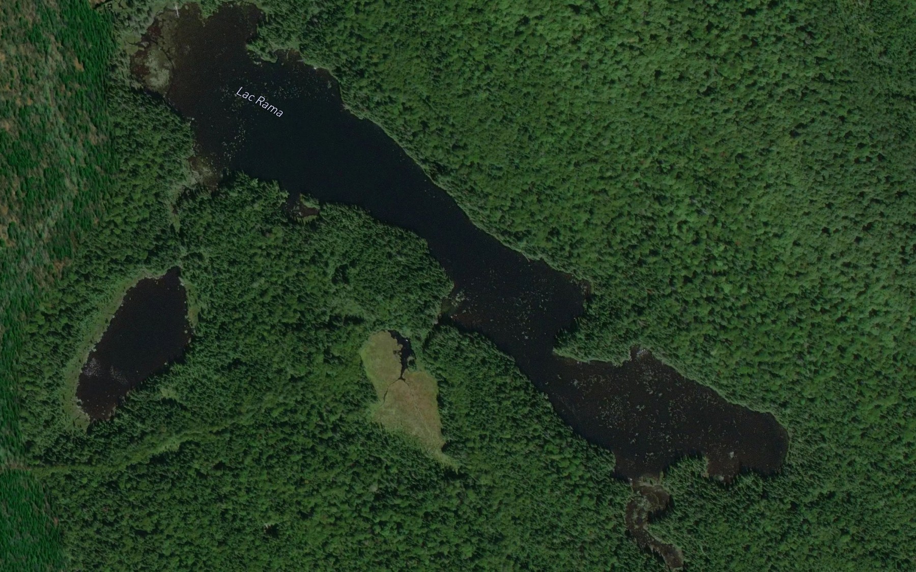 Satellite map of the Lac Rama