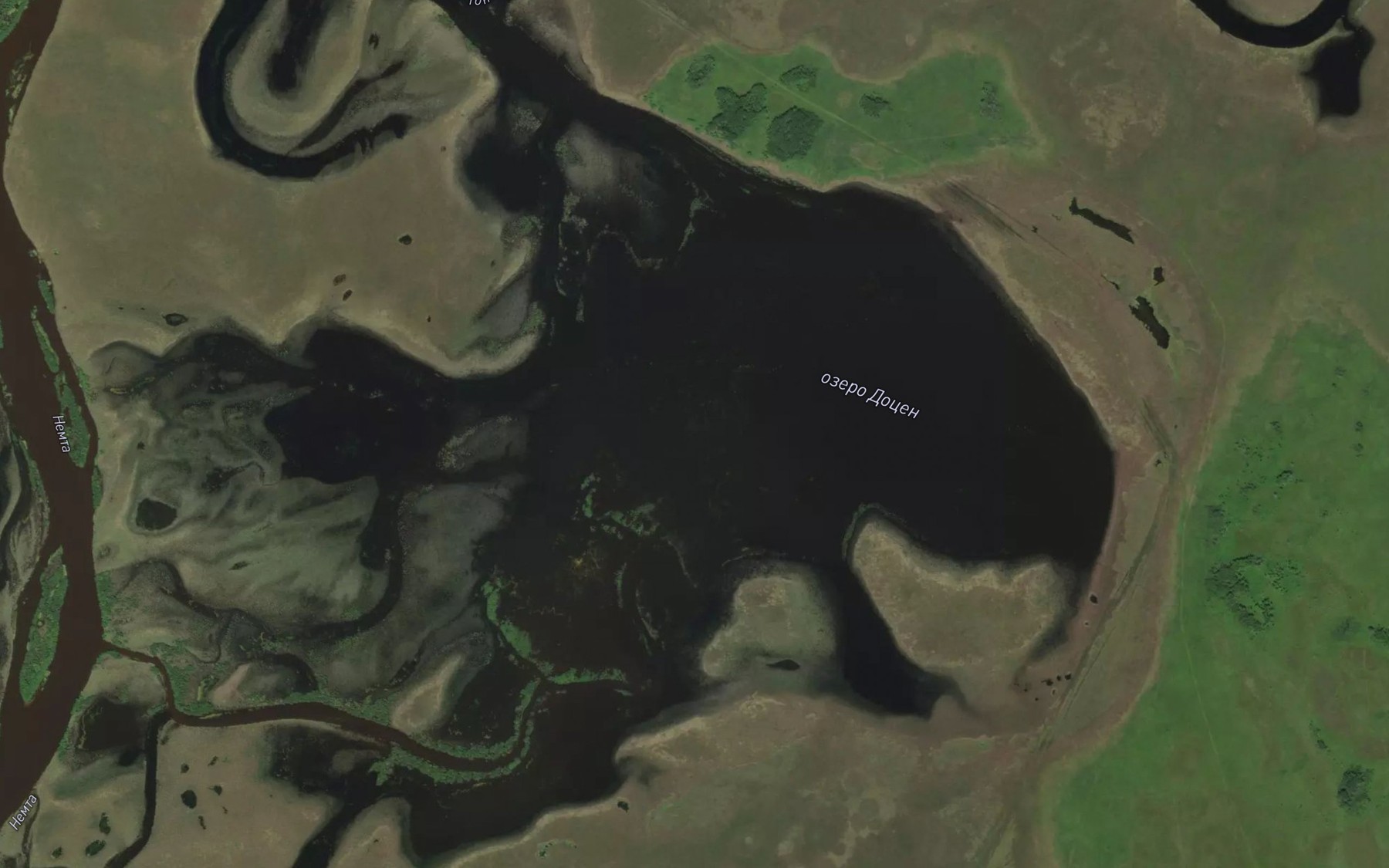 Satellite map of the Ozero Dotsen
