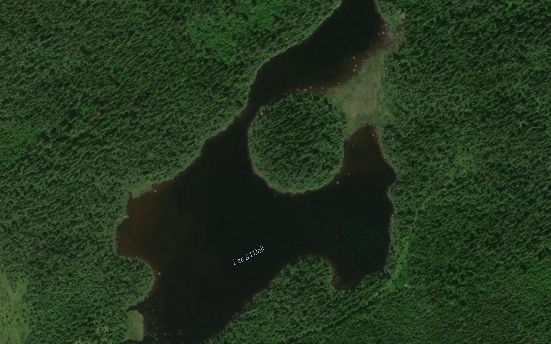 Satellite map of the Lac a l'Oeil