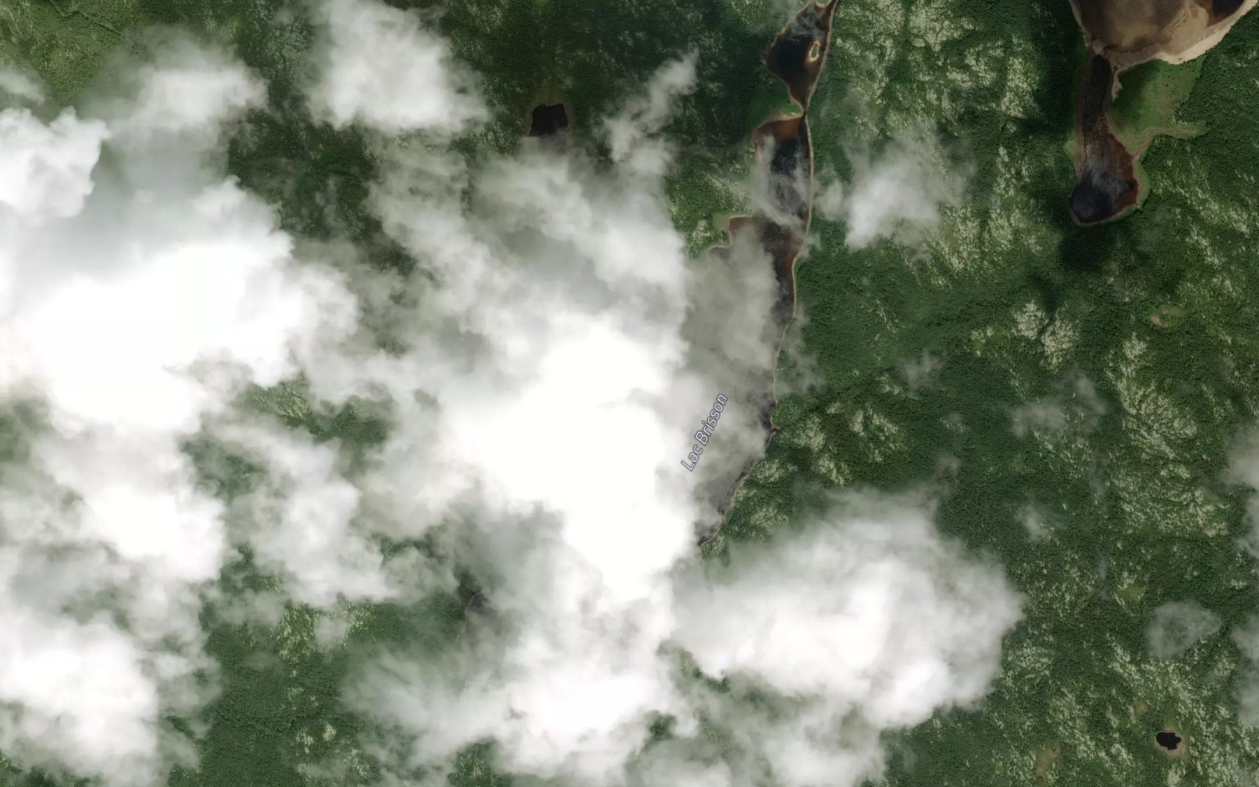 Satellite map of the Lac Brisson