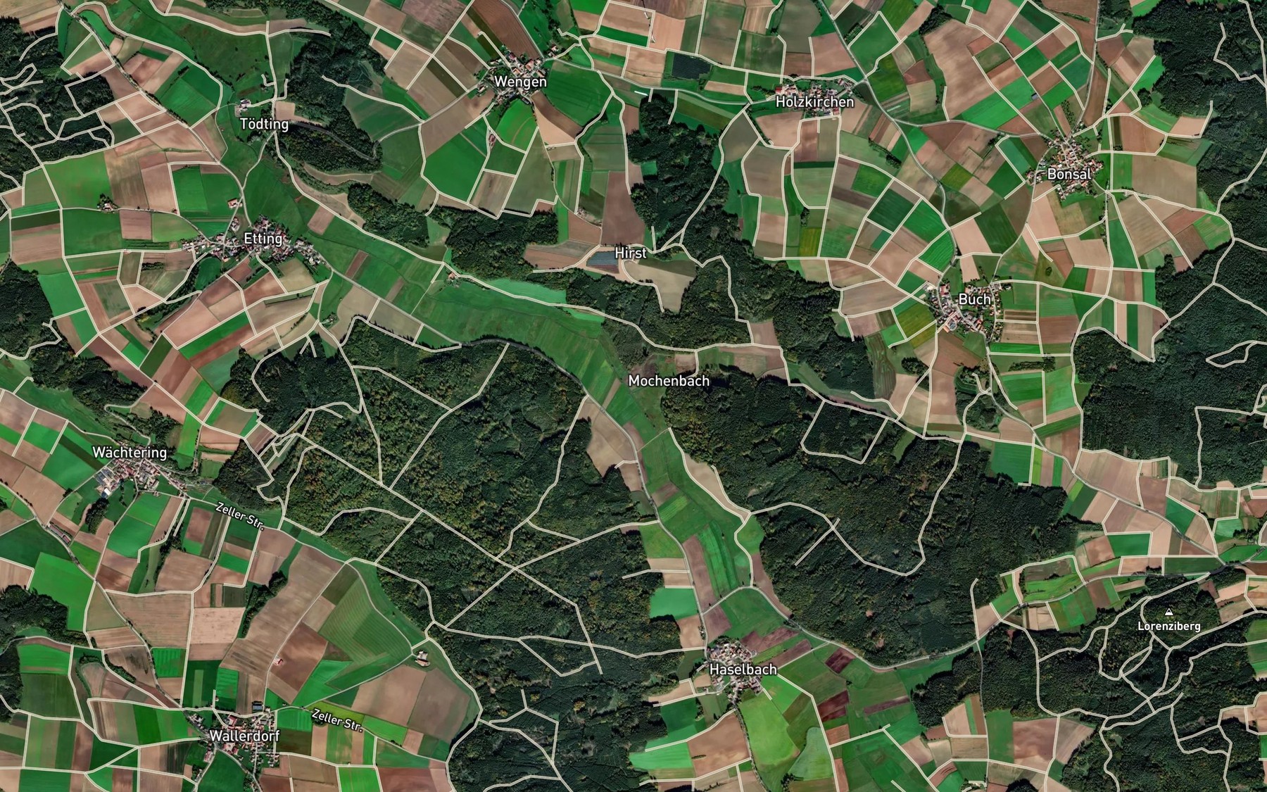 Satellite map of the Kohlgraben