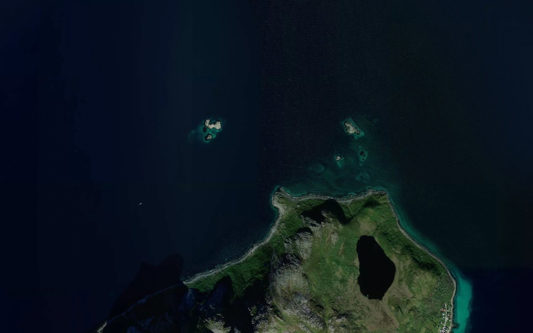 Satellite map of the Midtre Skallen