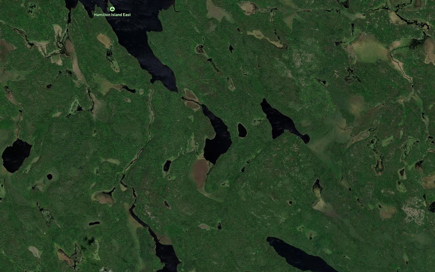 Satellite map of the Net Lake