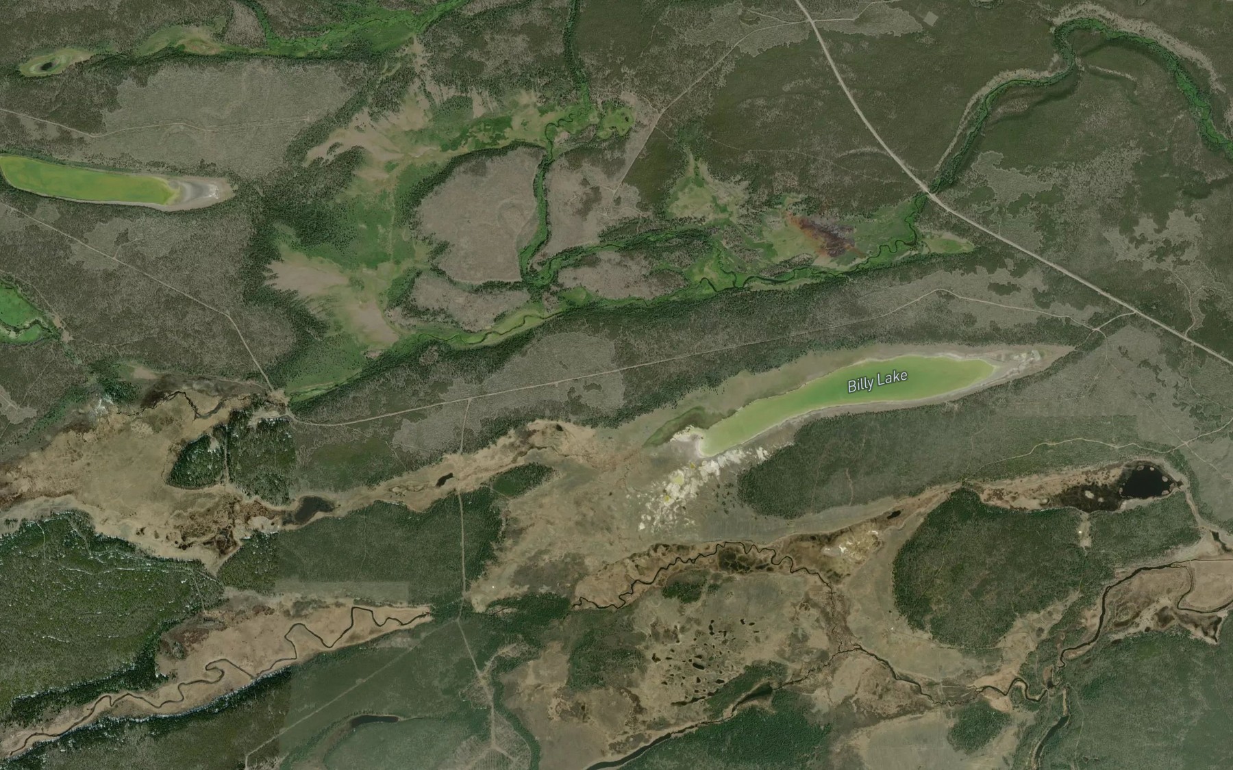 Satellite map of the Knoll Creek