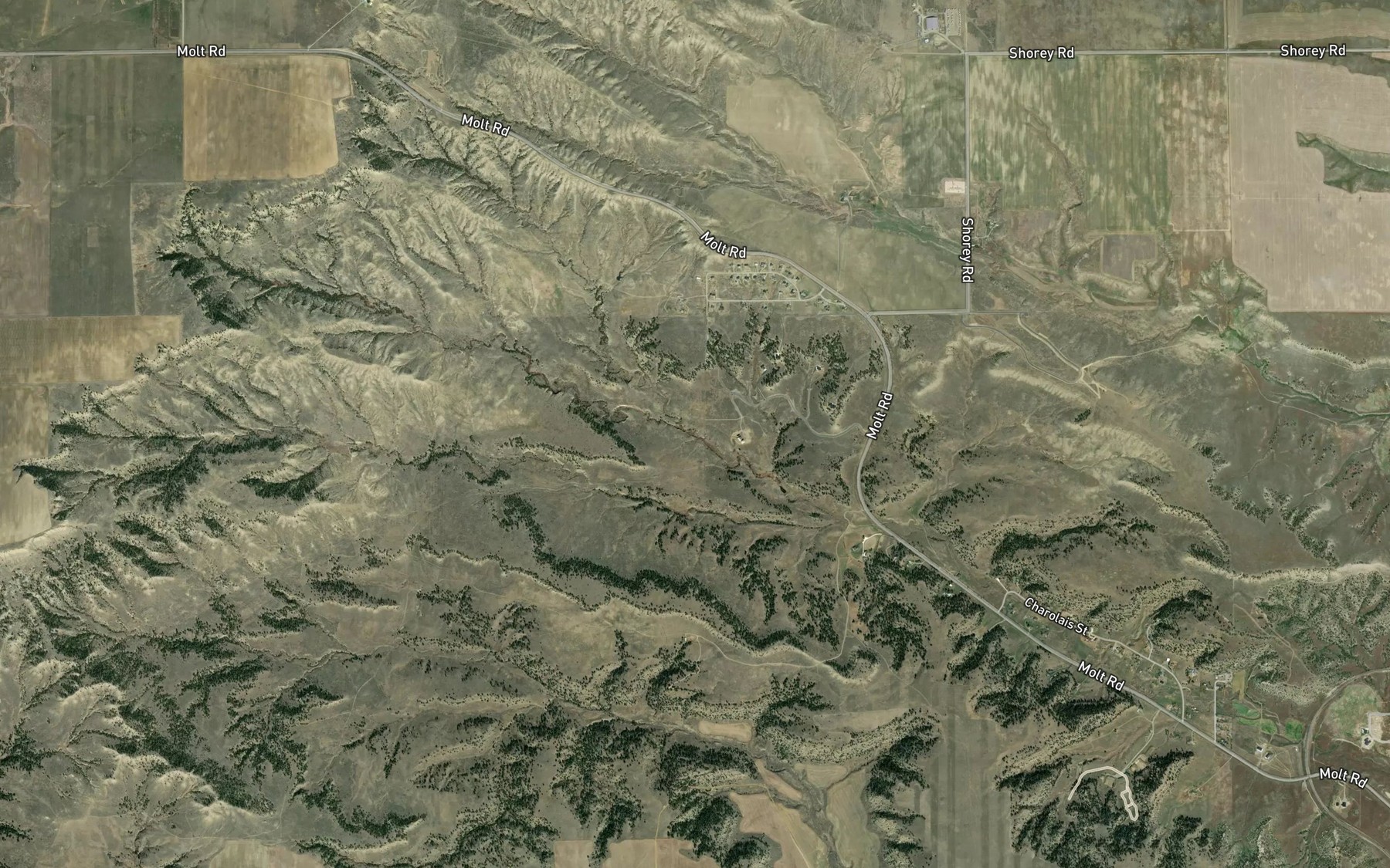 Satellite map of the Iran Spring