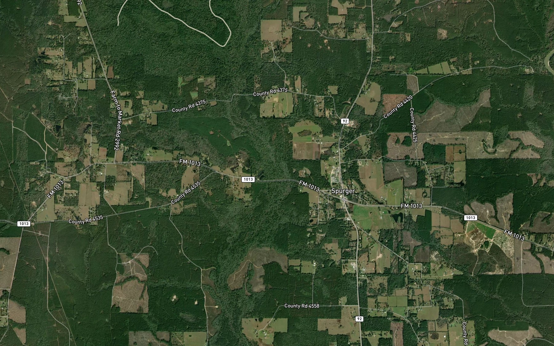 Satellite map of the Mill Creek