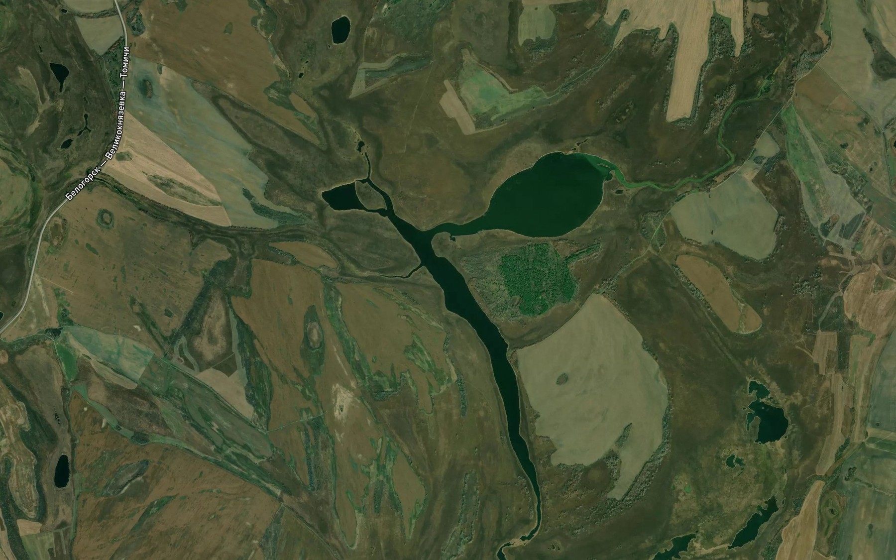 Satellite map of the Ozero Kalashnitsa