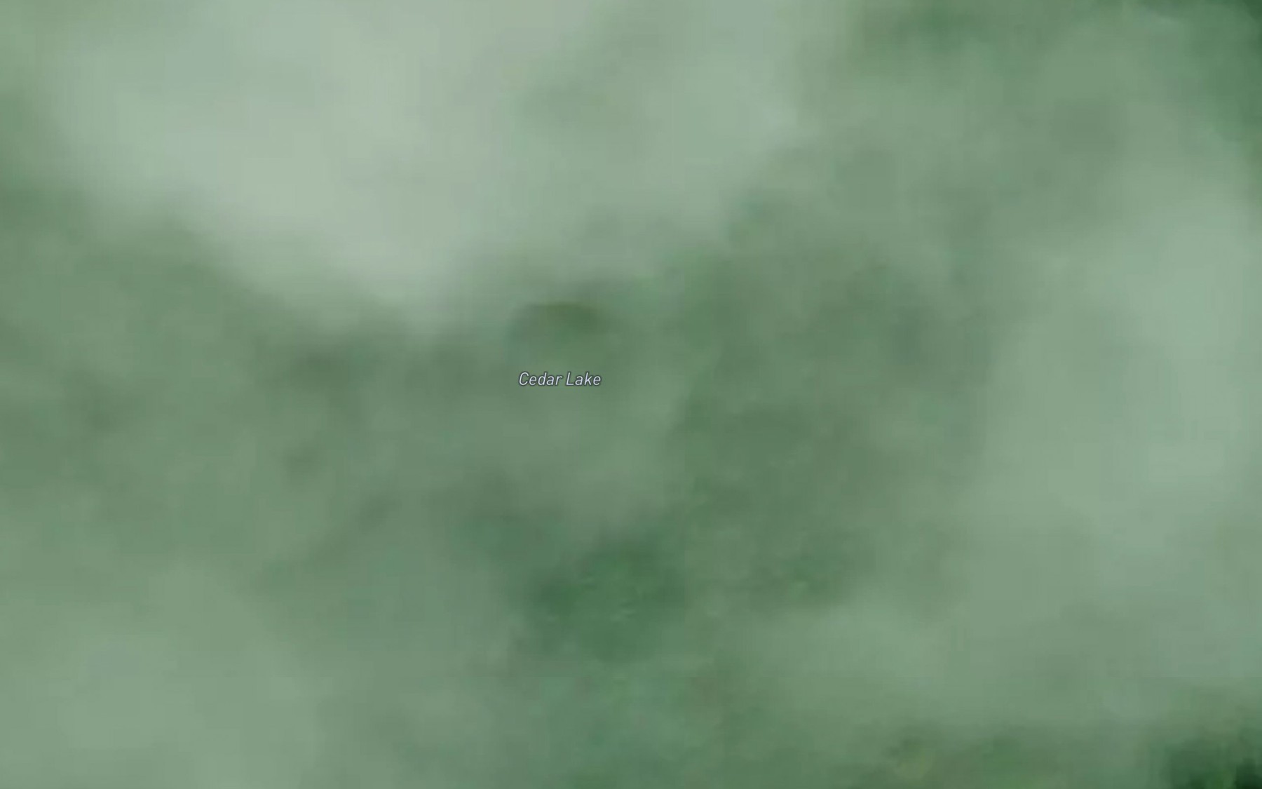 Satellite map of the Cedar Lake