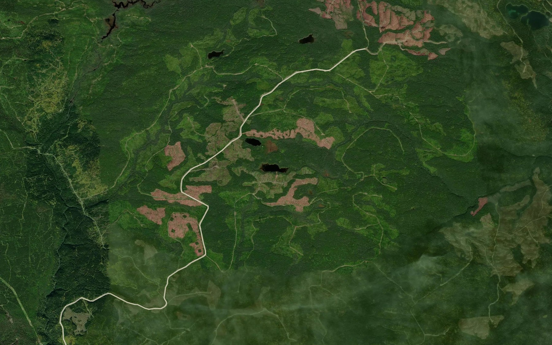 Satellite map of the Lac des Boulet