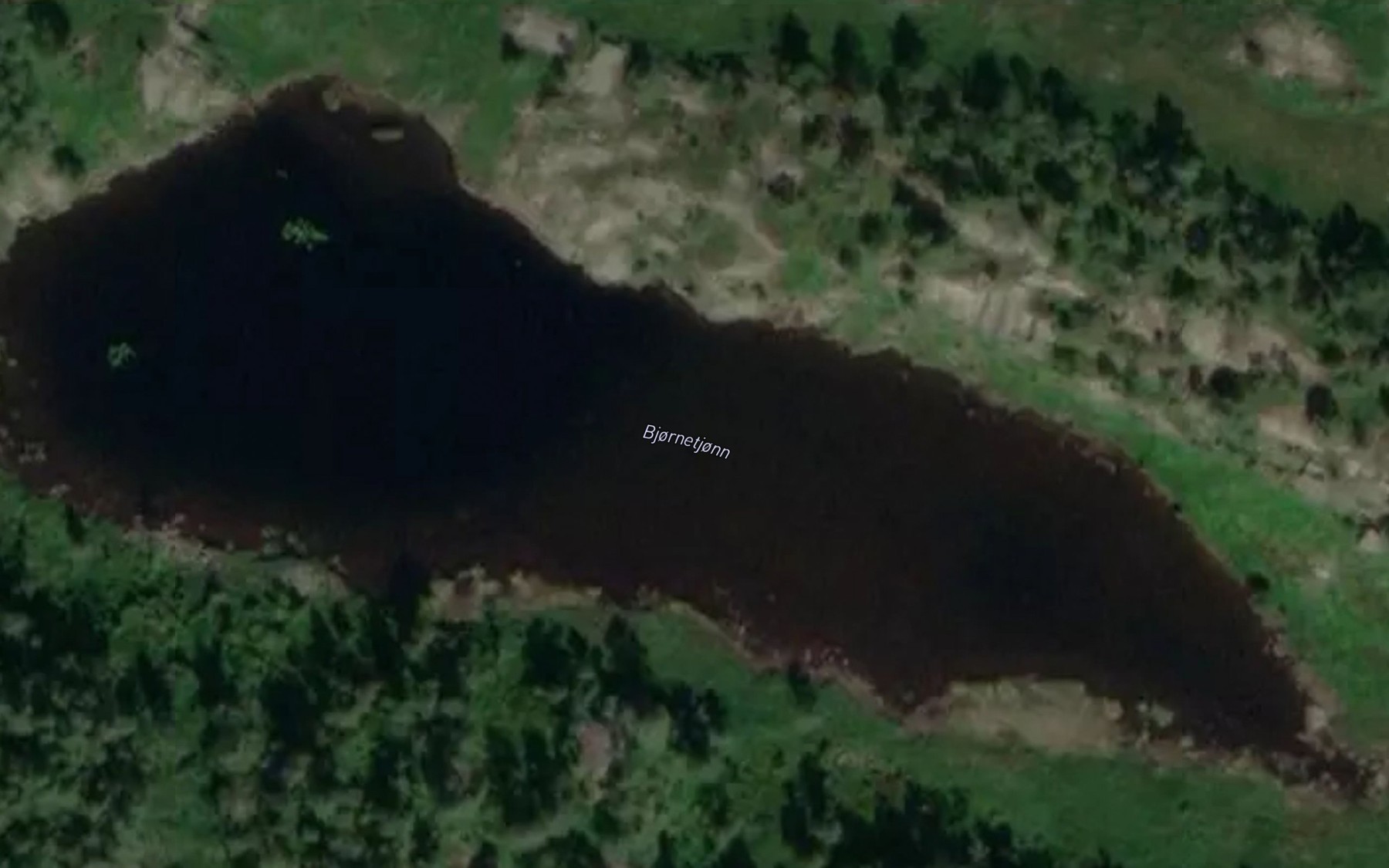 Satellite map of the Bjornetjonn