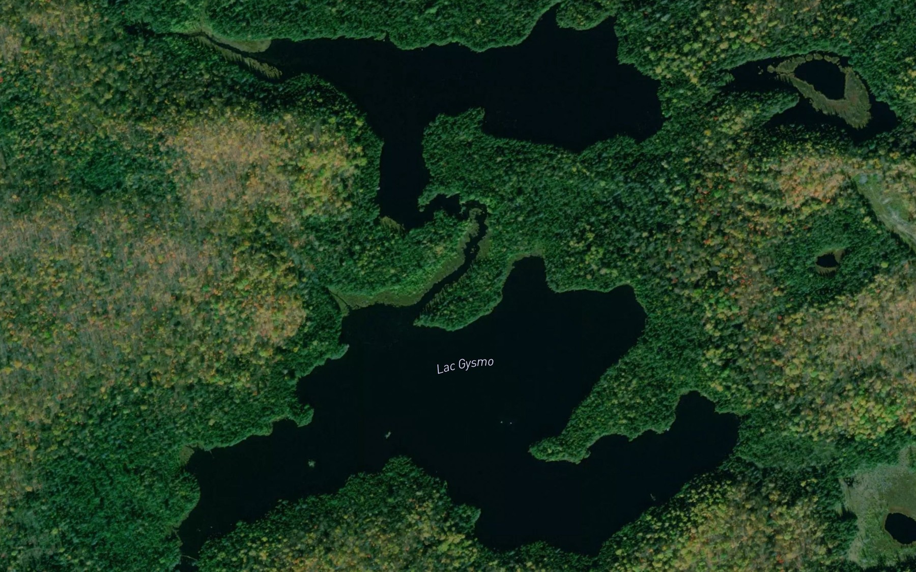 Satellite map of the Lac Gysmo