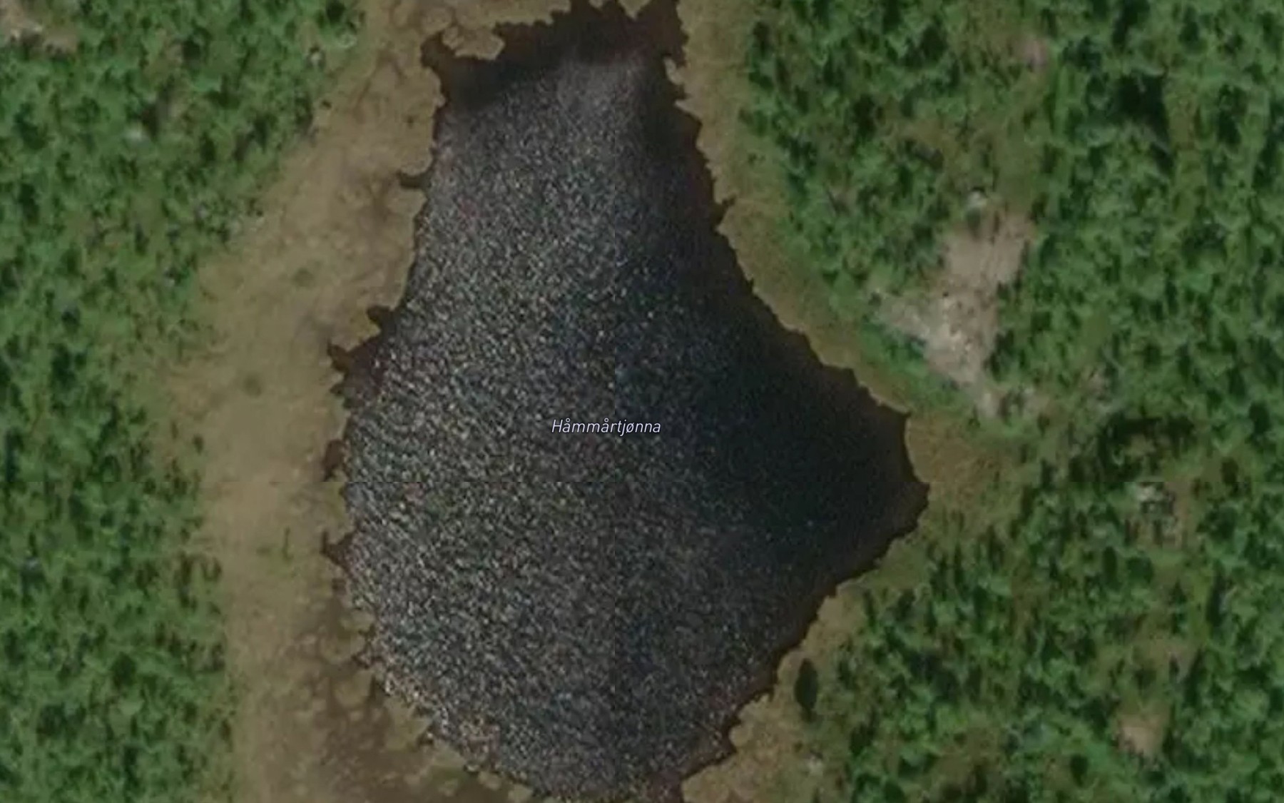 Satellite map of the Hammartjorna