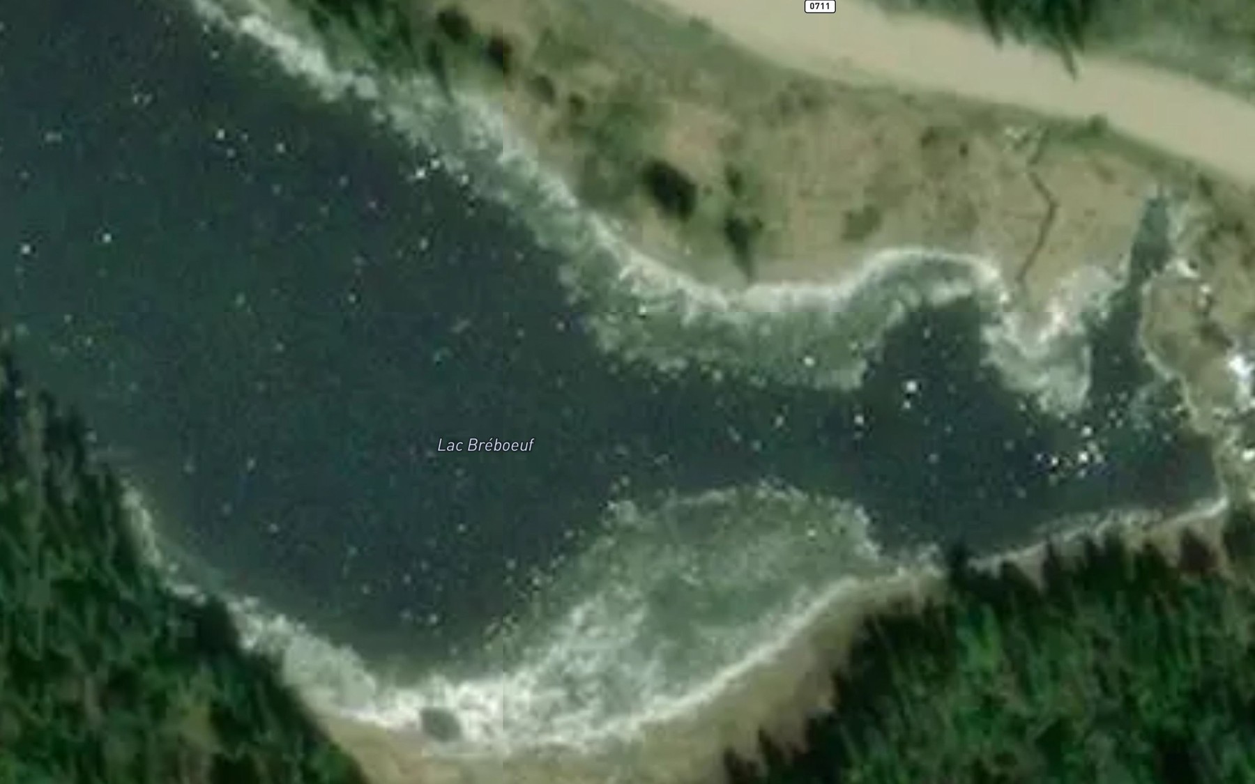 Satellite map of the Lac Breboeuf