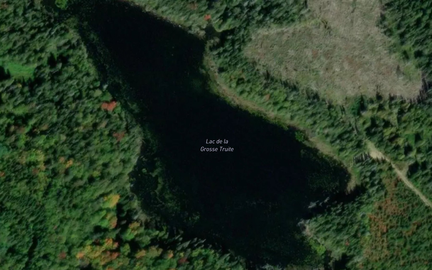 Satellite map of the Lac de la Grosse Truite