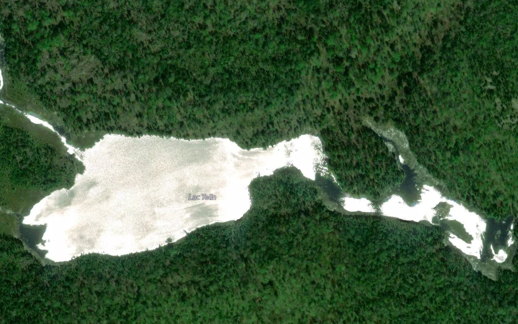 Satellite map of the Lac Yelin