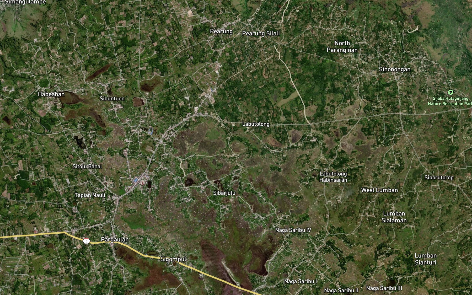 Satellite map of the Pea Hotang