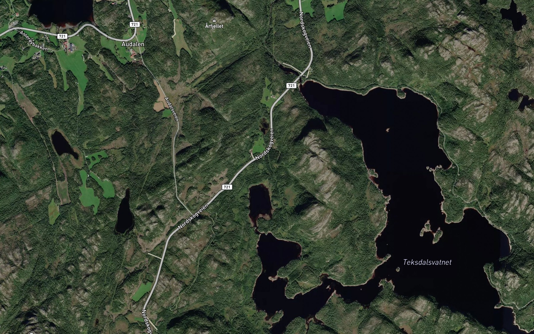 Satellite map of the Seterbekken
