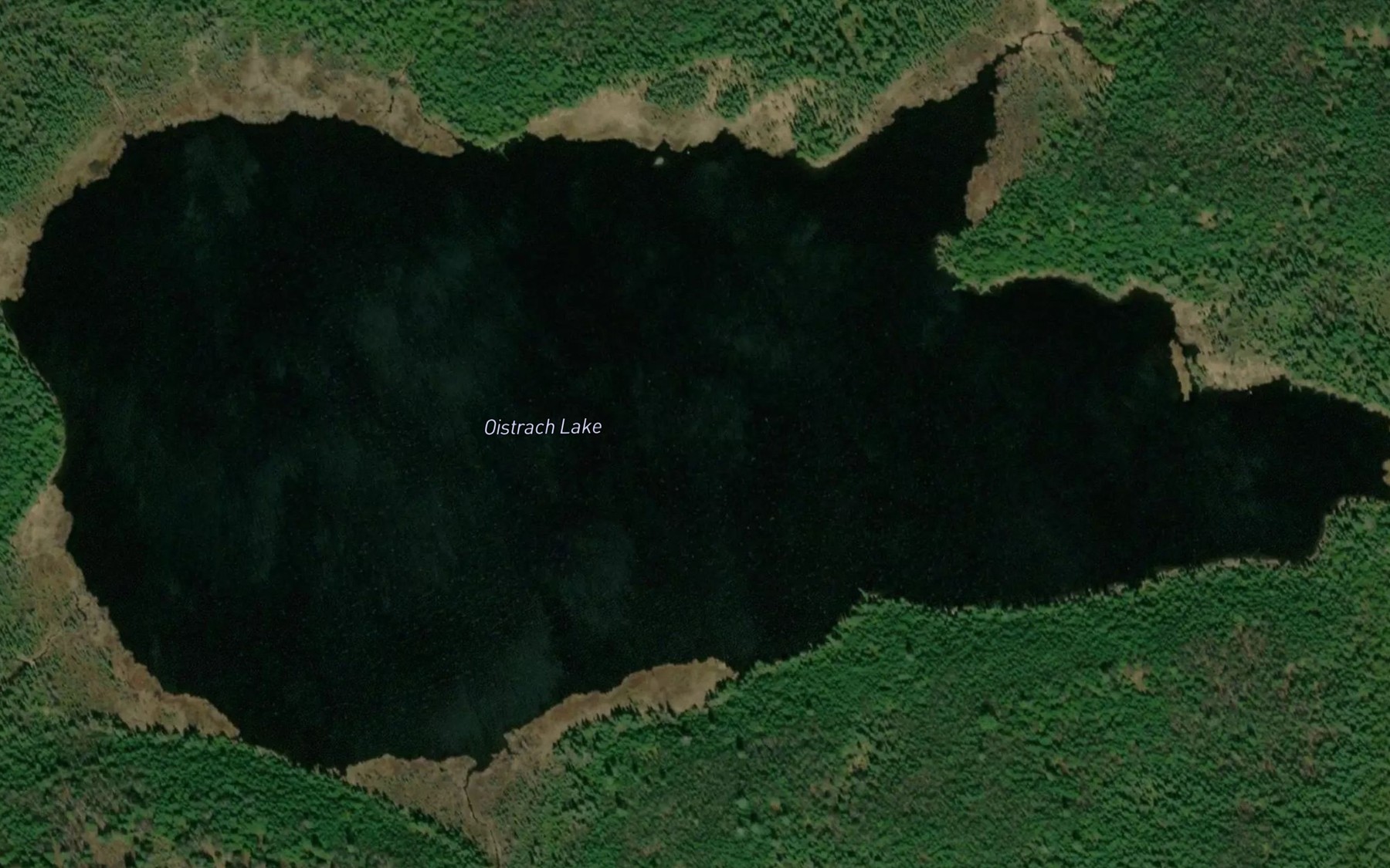 Satellite map of the Oistrach Lake
