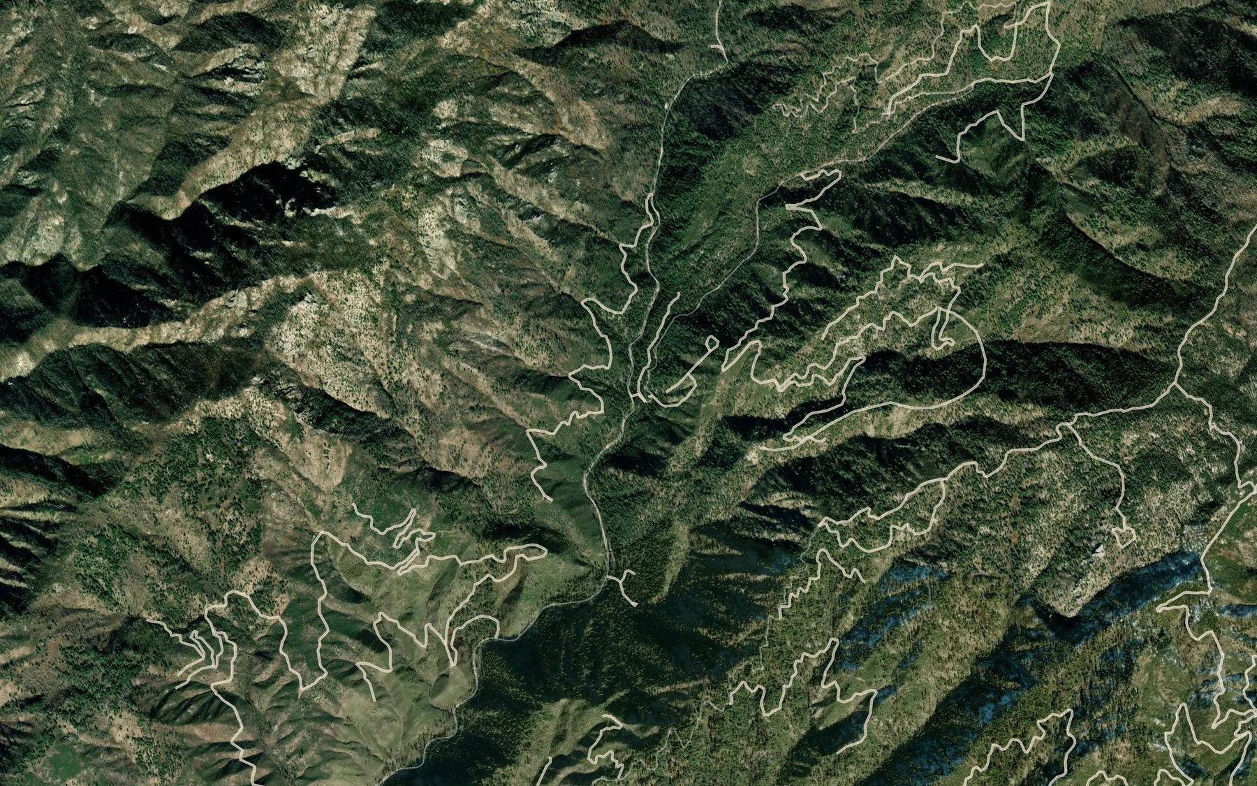 Satellite map of the Fawn Creek