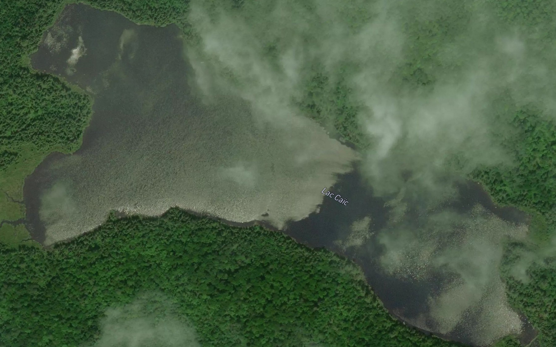 Satellite map of the Lac Caic