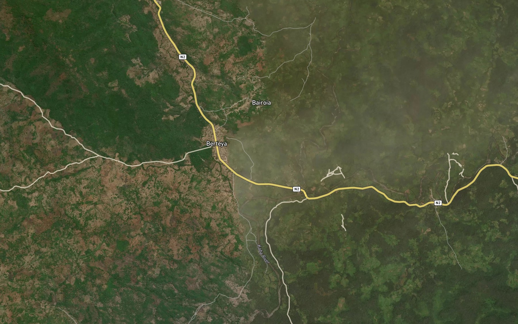 Satellite map of the Fololo