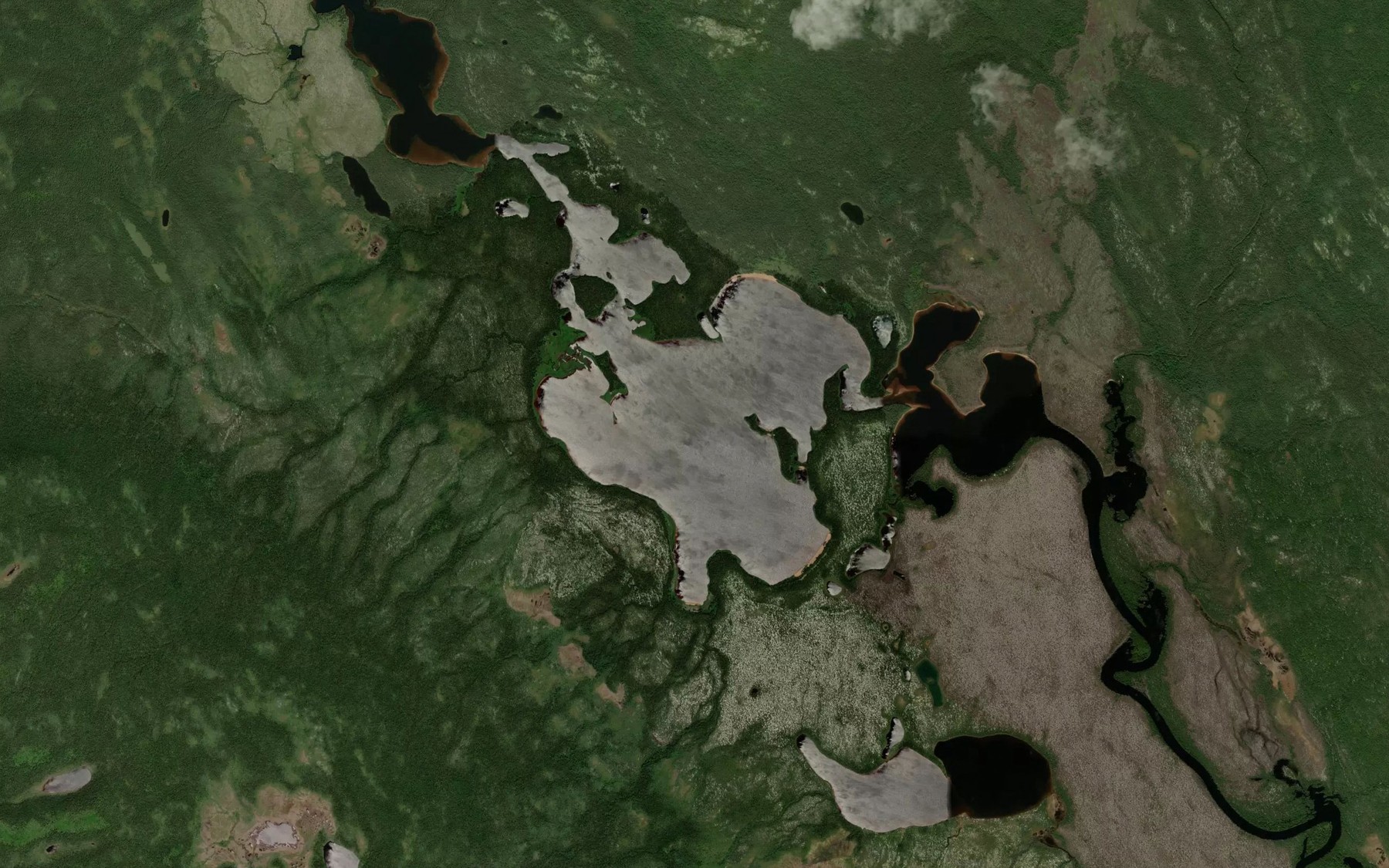 Satellite map of the Lac Muehatnau