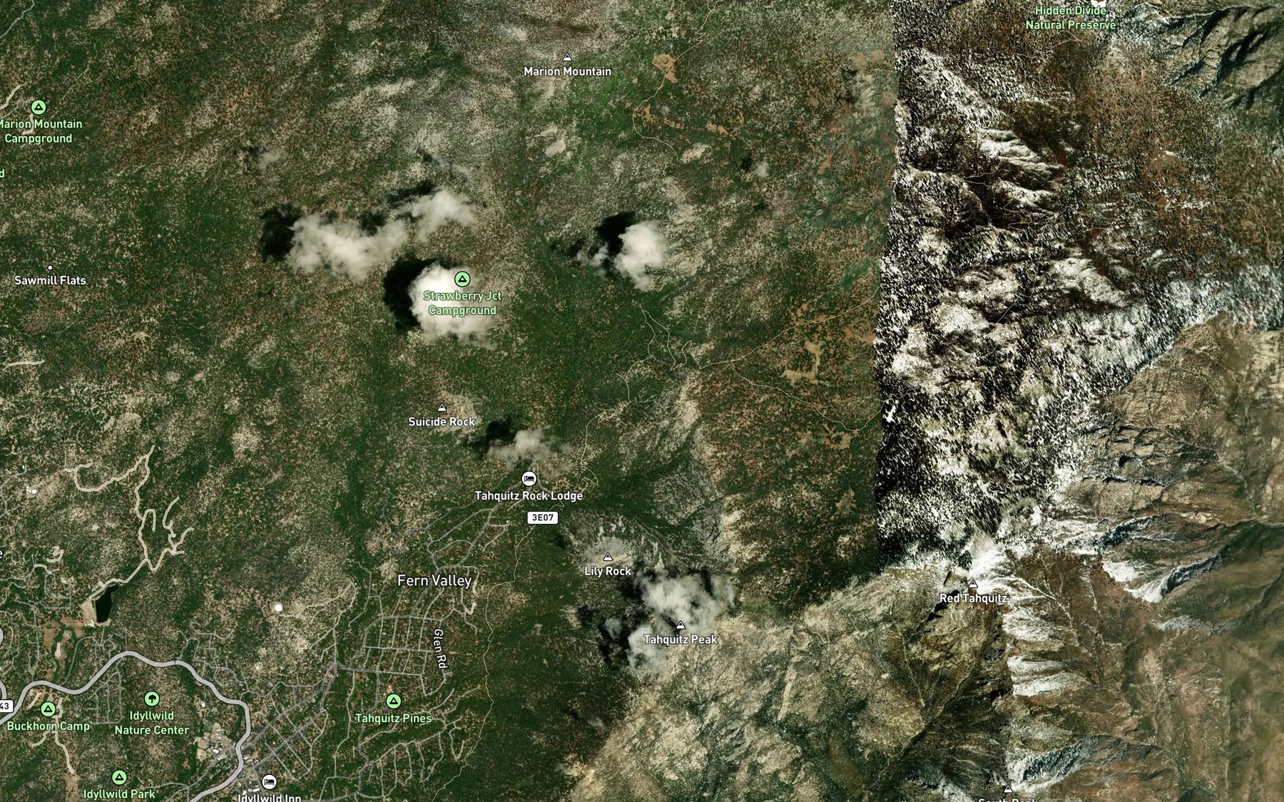 Satellite map of the Jolley Spring